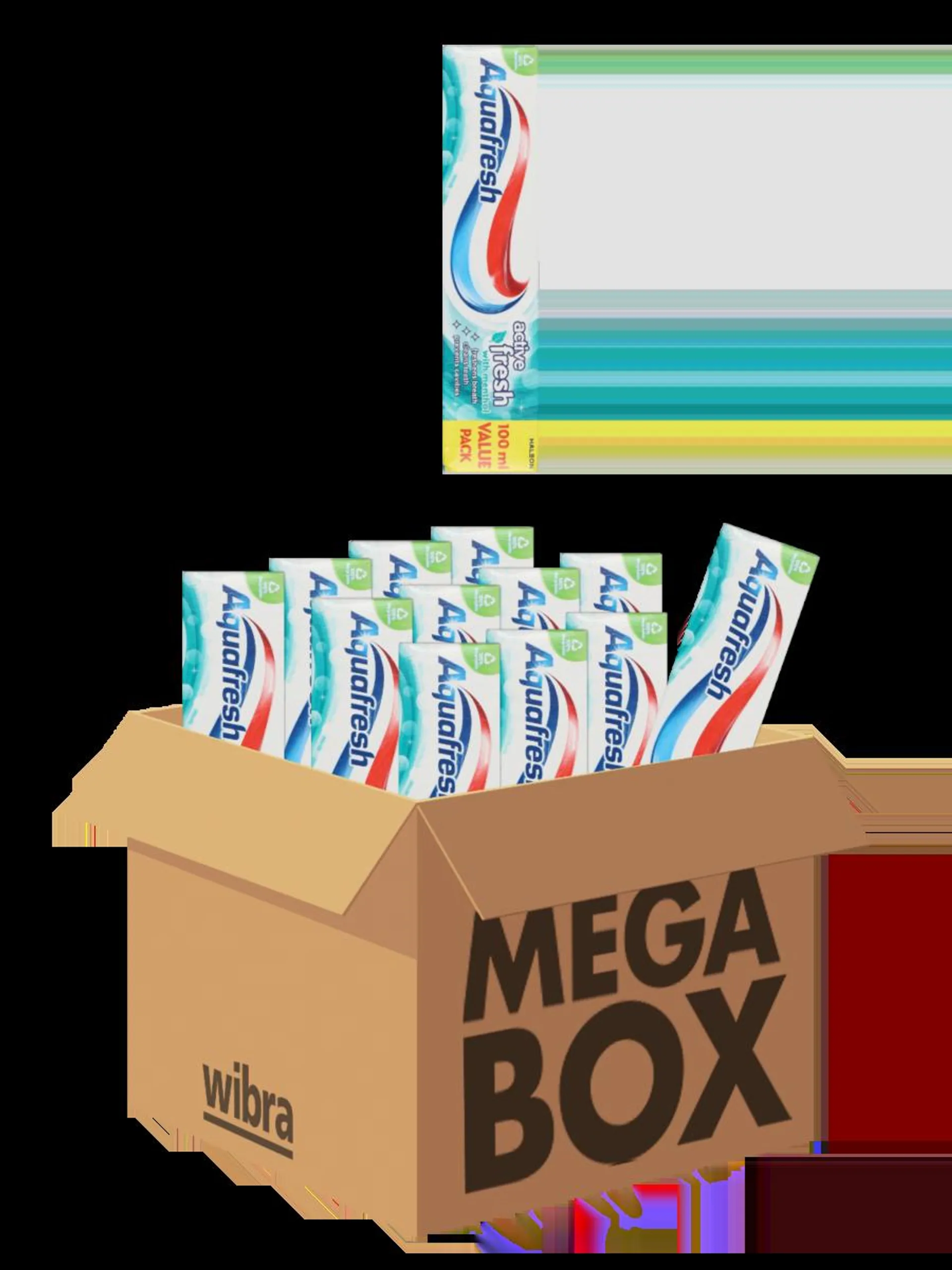 Aquafresh Active Fresh tandpasta megabox 12 tubes