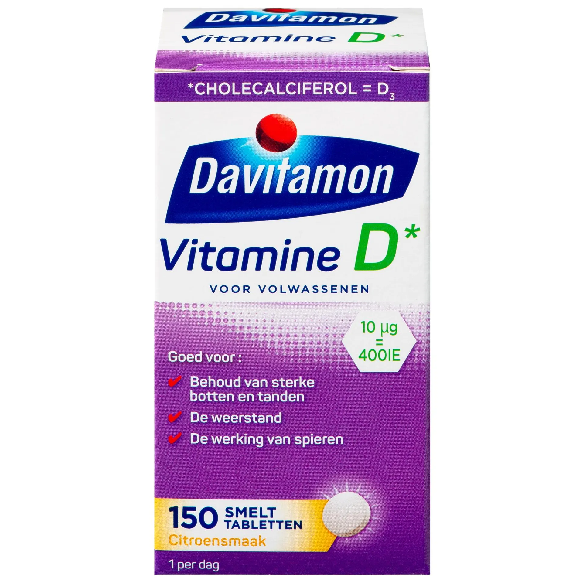 Davitamon Vitamine D volwassenen smelttablet 150 tabletten