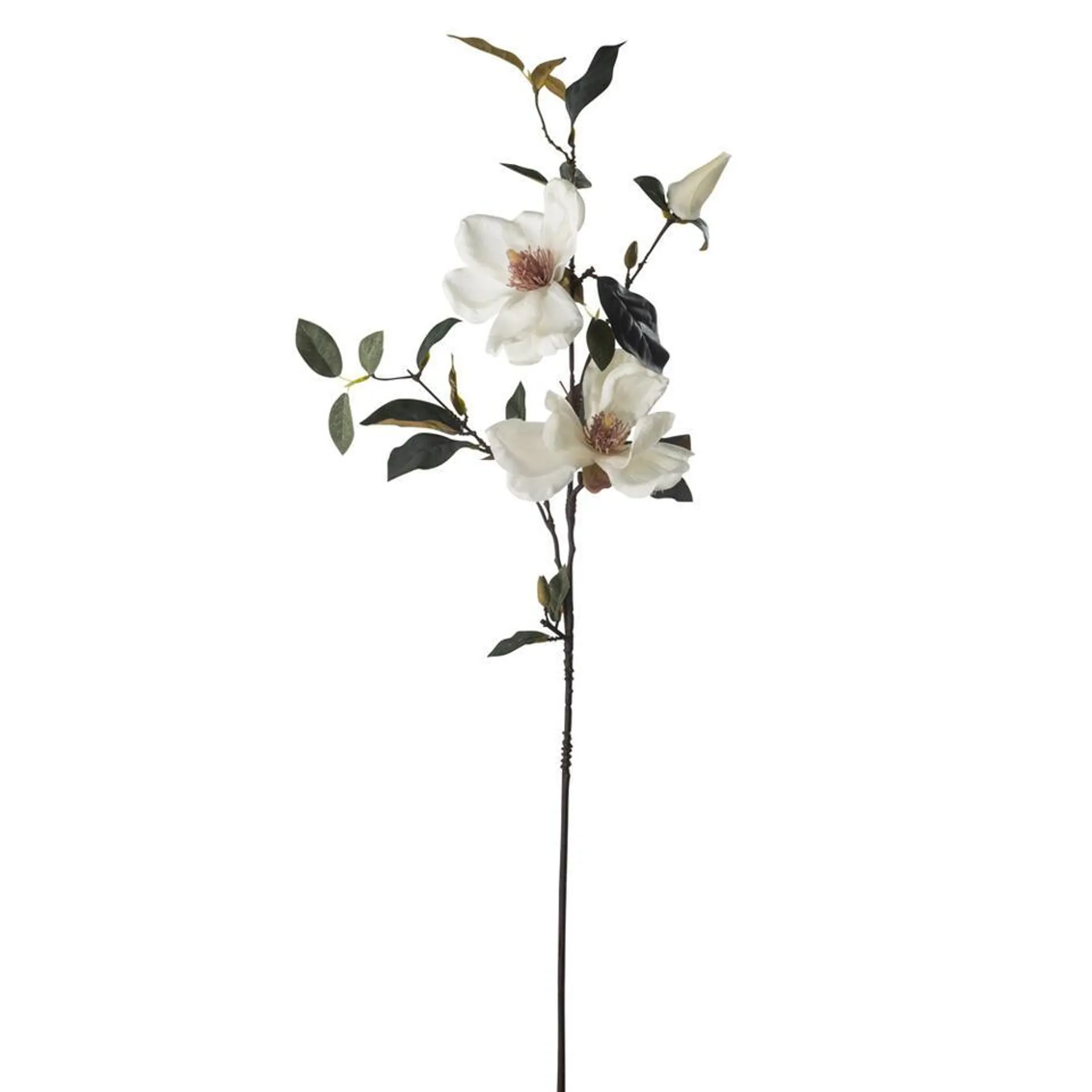 Kunstbloem Magnolia Branch - Crème - 90 cm