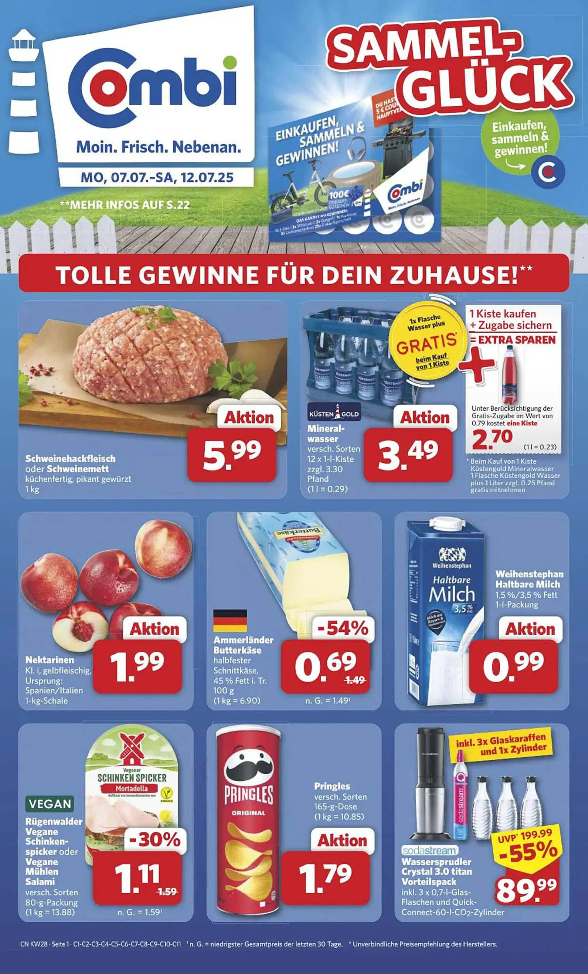 Combi Markt DE folder van 7 juli tot 12 juli 2025 - Folder pagina 1