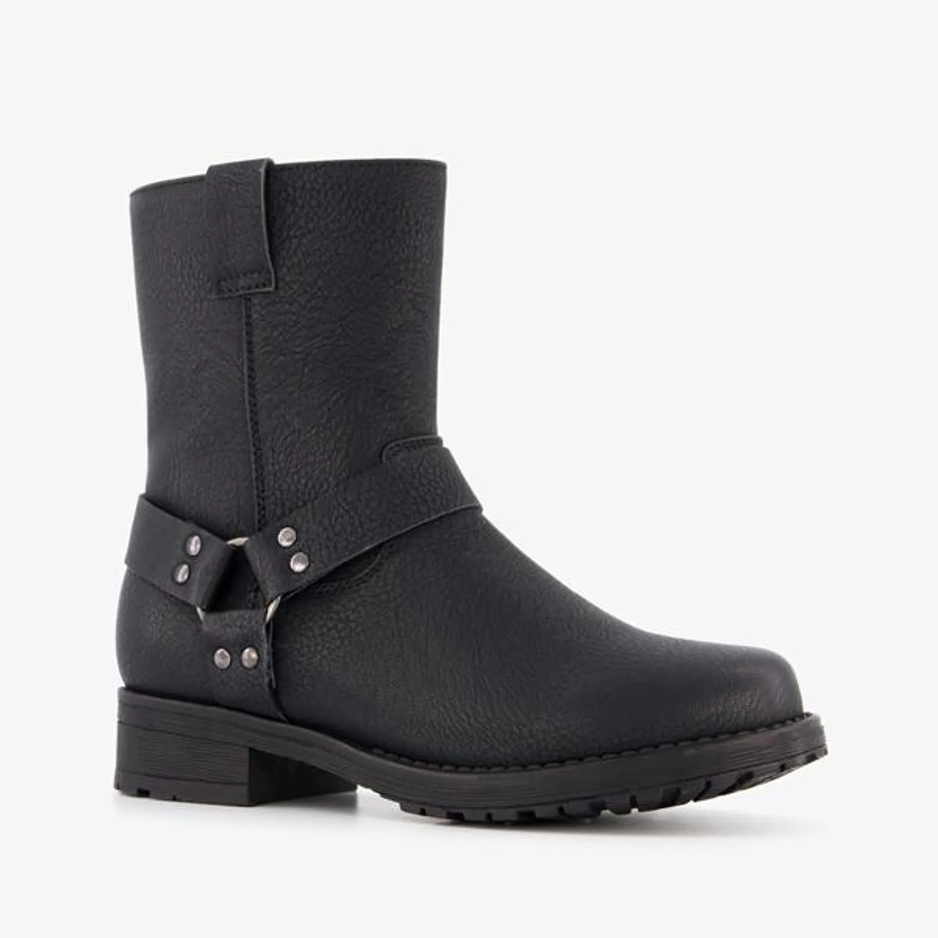 Blue Box meisjes biker boots zwart