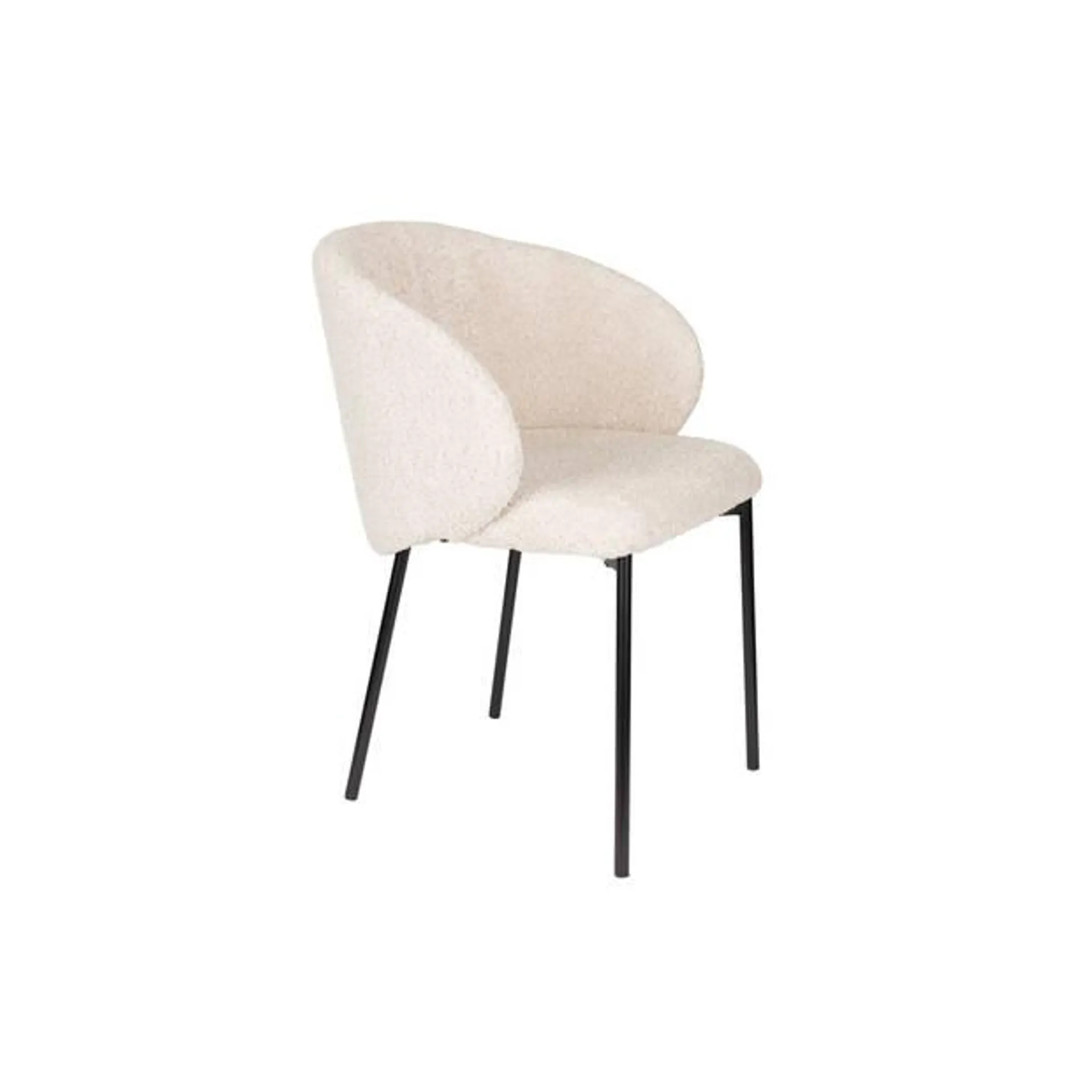 Housecraft Ayle Eetkamerstoelen Off White - Set van 2