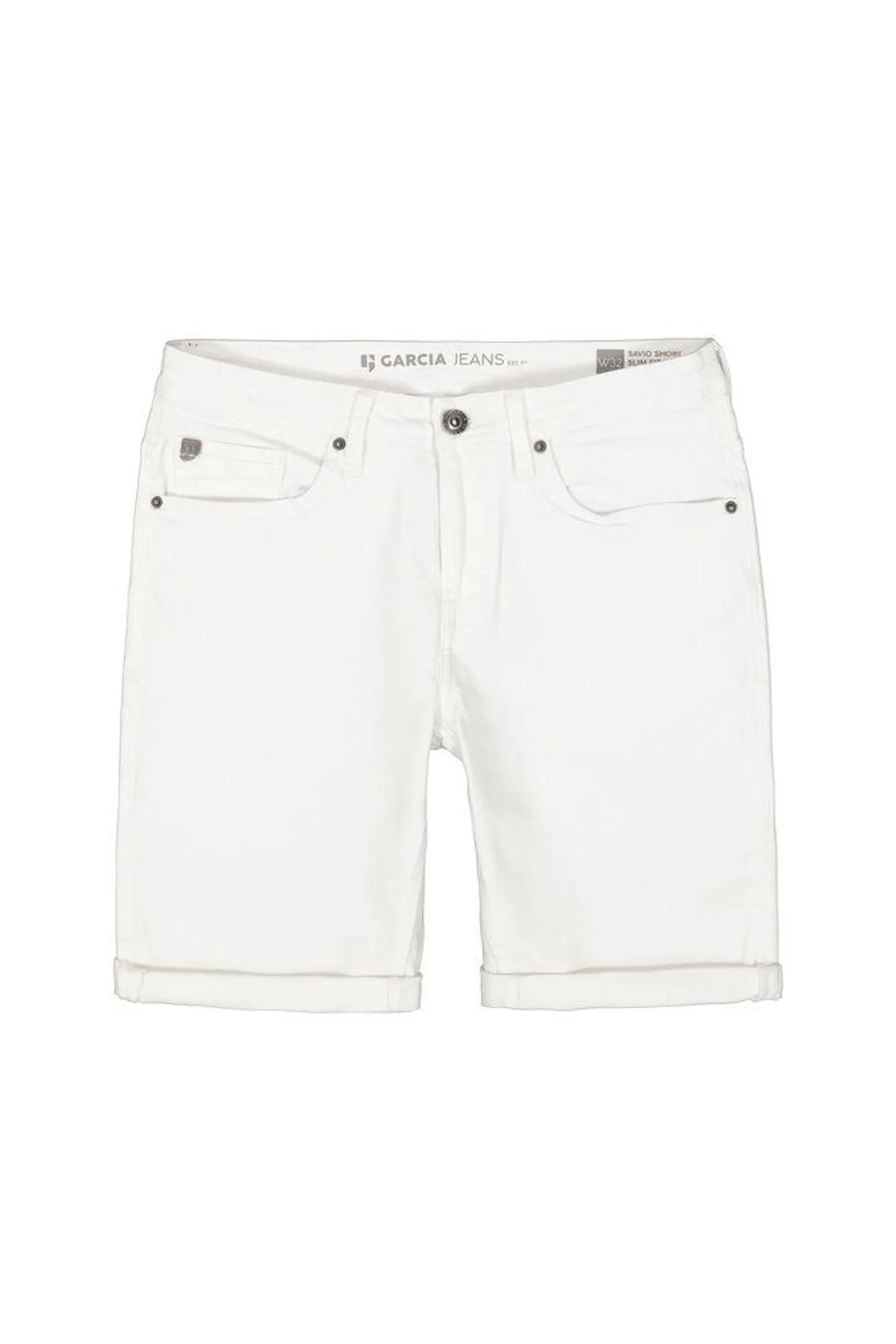 garcia savio 635 slim shorts white