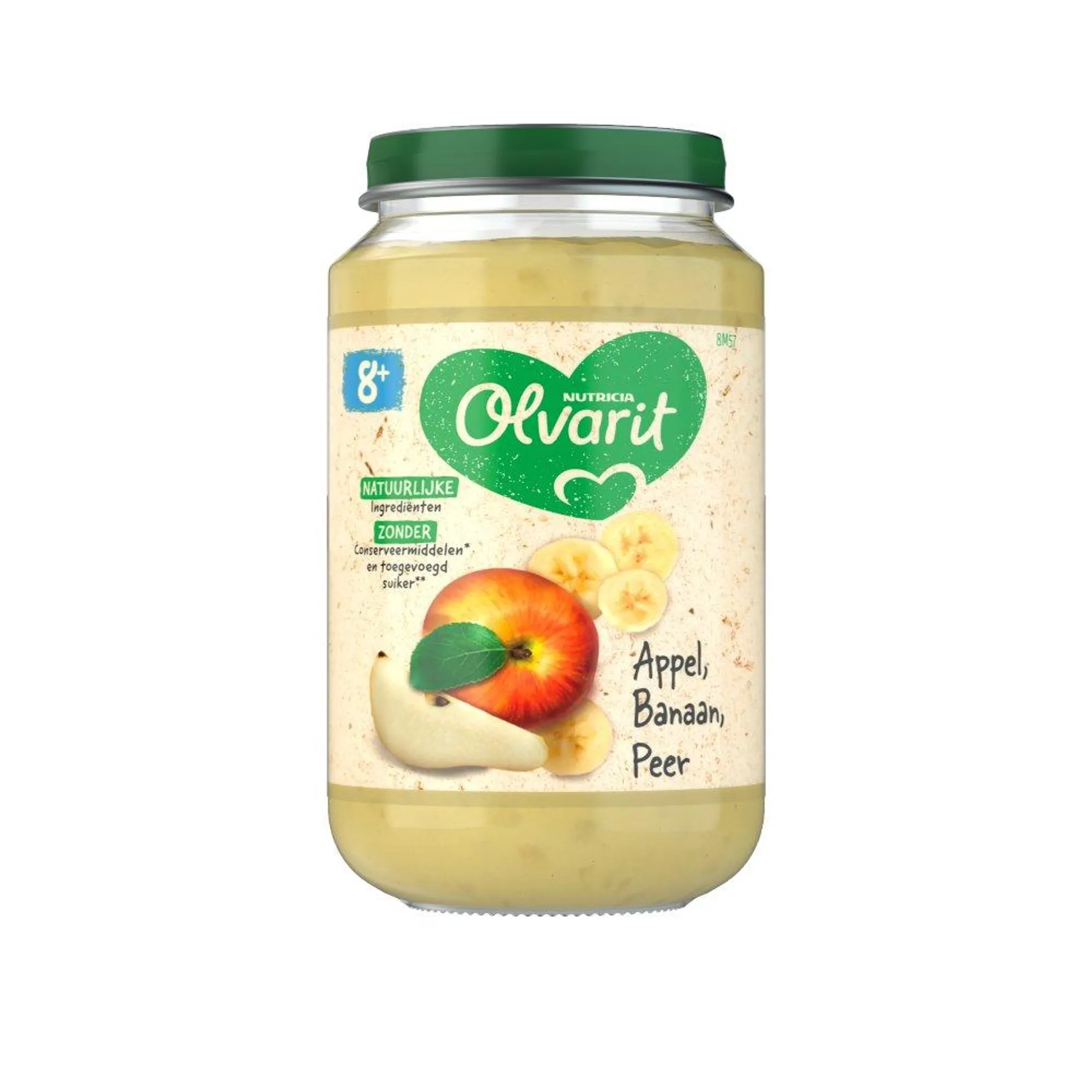 Olvarit Appel Banaan Peer 8+ Maanden 200 g