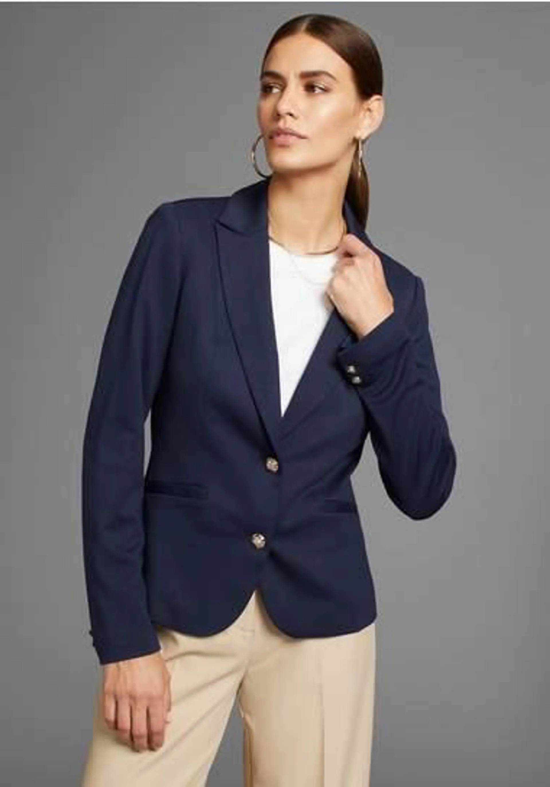 HECHTER PARIS Sweatblazer met elegante knoopsluiting - nieuwe collectie