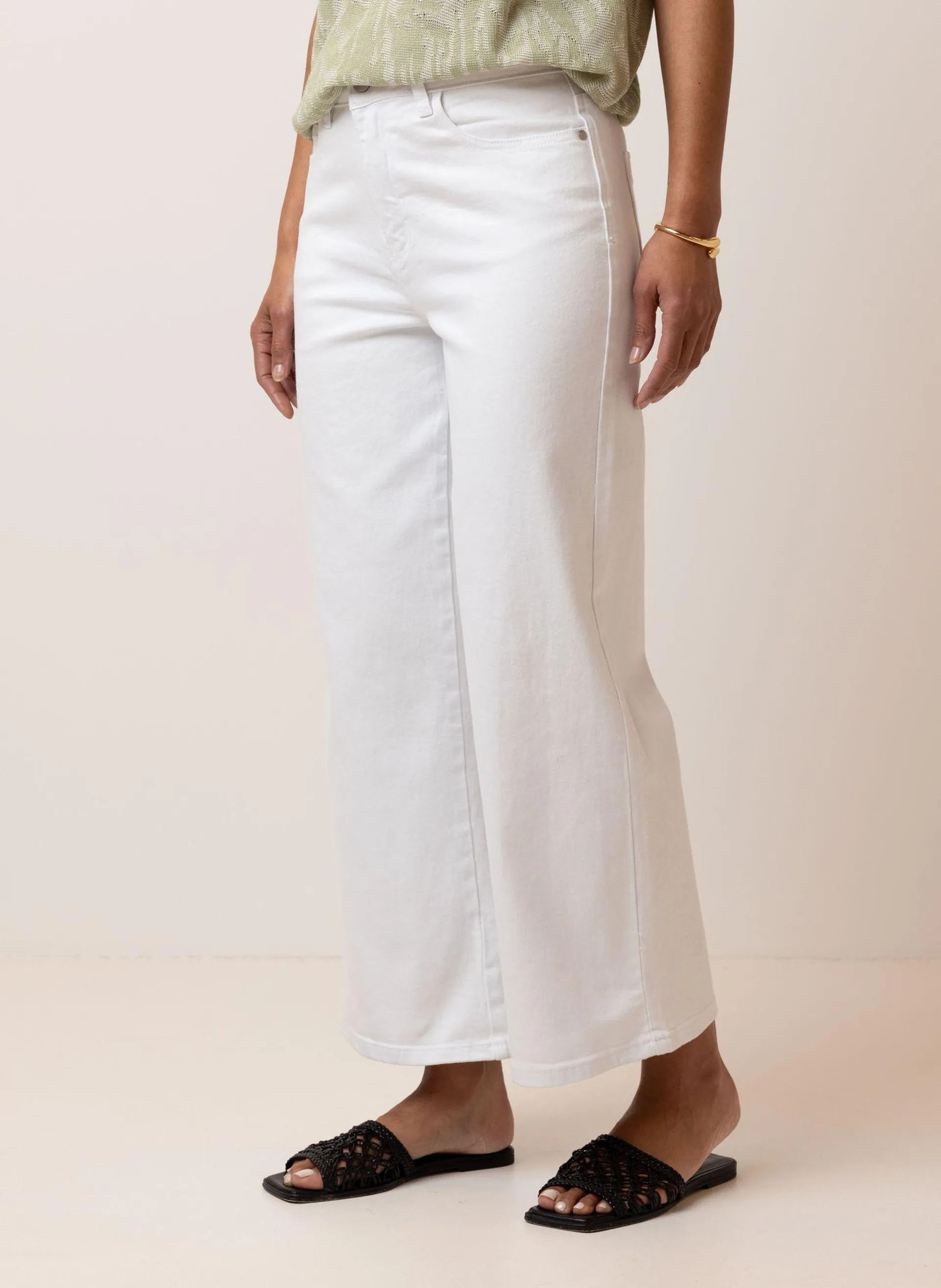 Witte rechte jeans