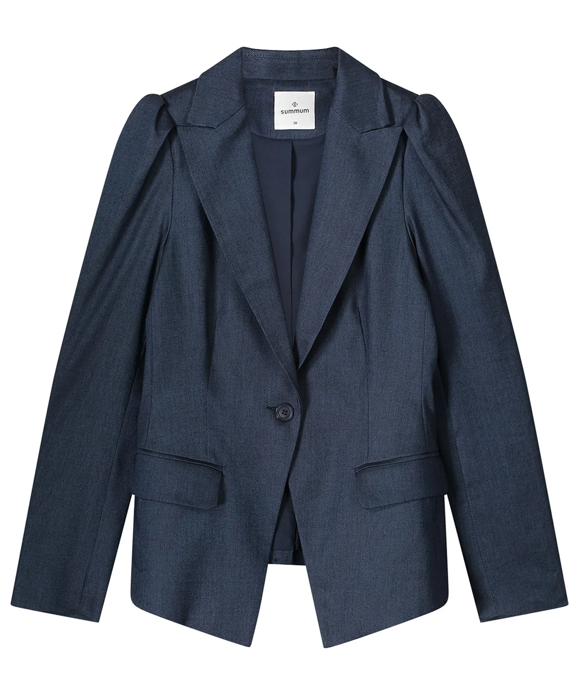 Summum linnenmix blazer denimlook