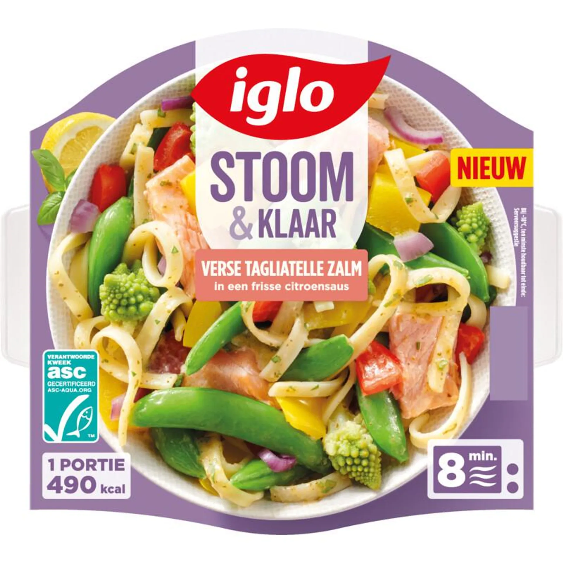 Iglo Stoom & klaar verse tagliatelle zalm