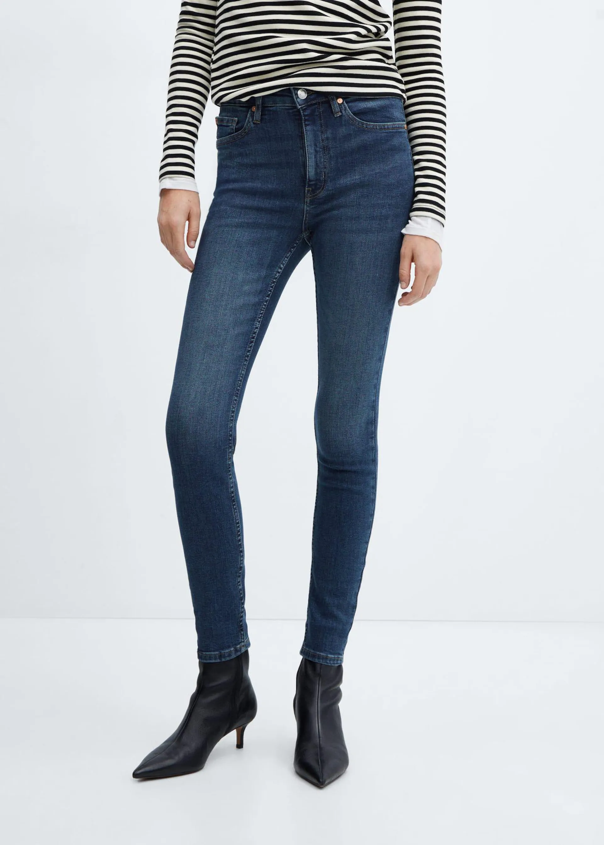 Jean skinny taille haute