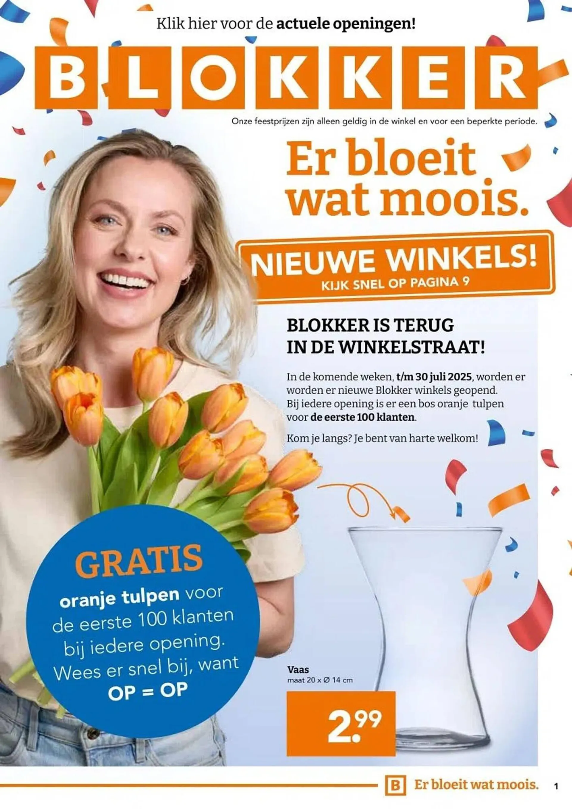 Blokker folder van 23 juli tot 3 augustus 2025 - Folder pagina 1