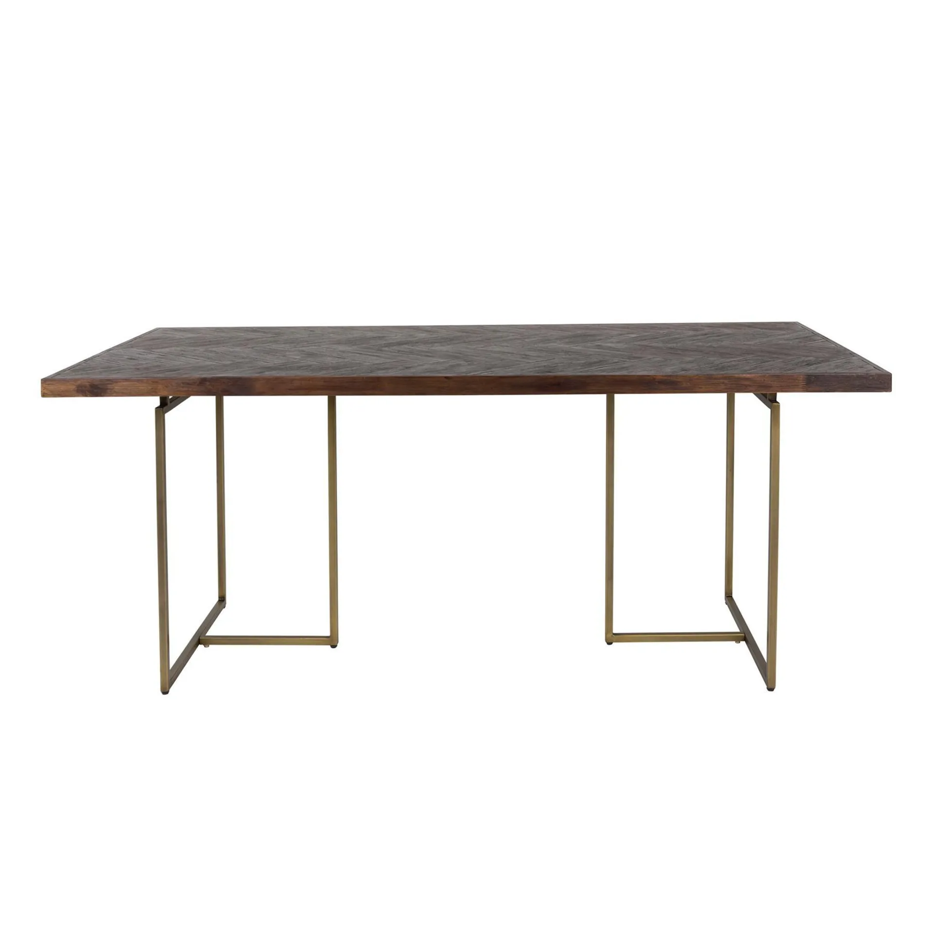 Dutchbone Class Eettafel Visgraat - 220 x 90 cm - Bruin