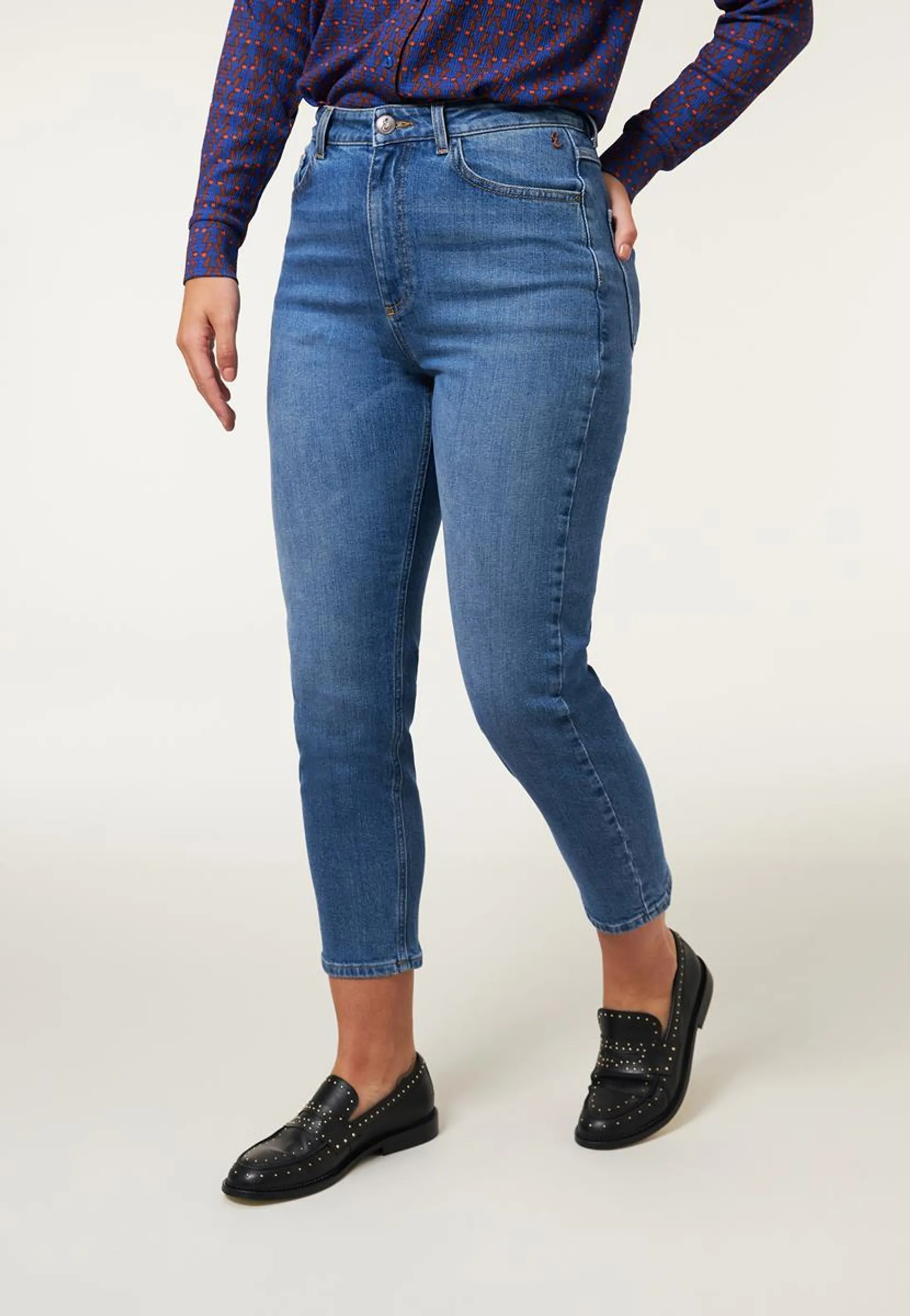 Jeans mom fit blauw