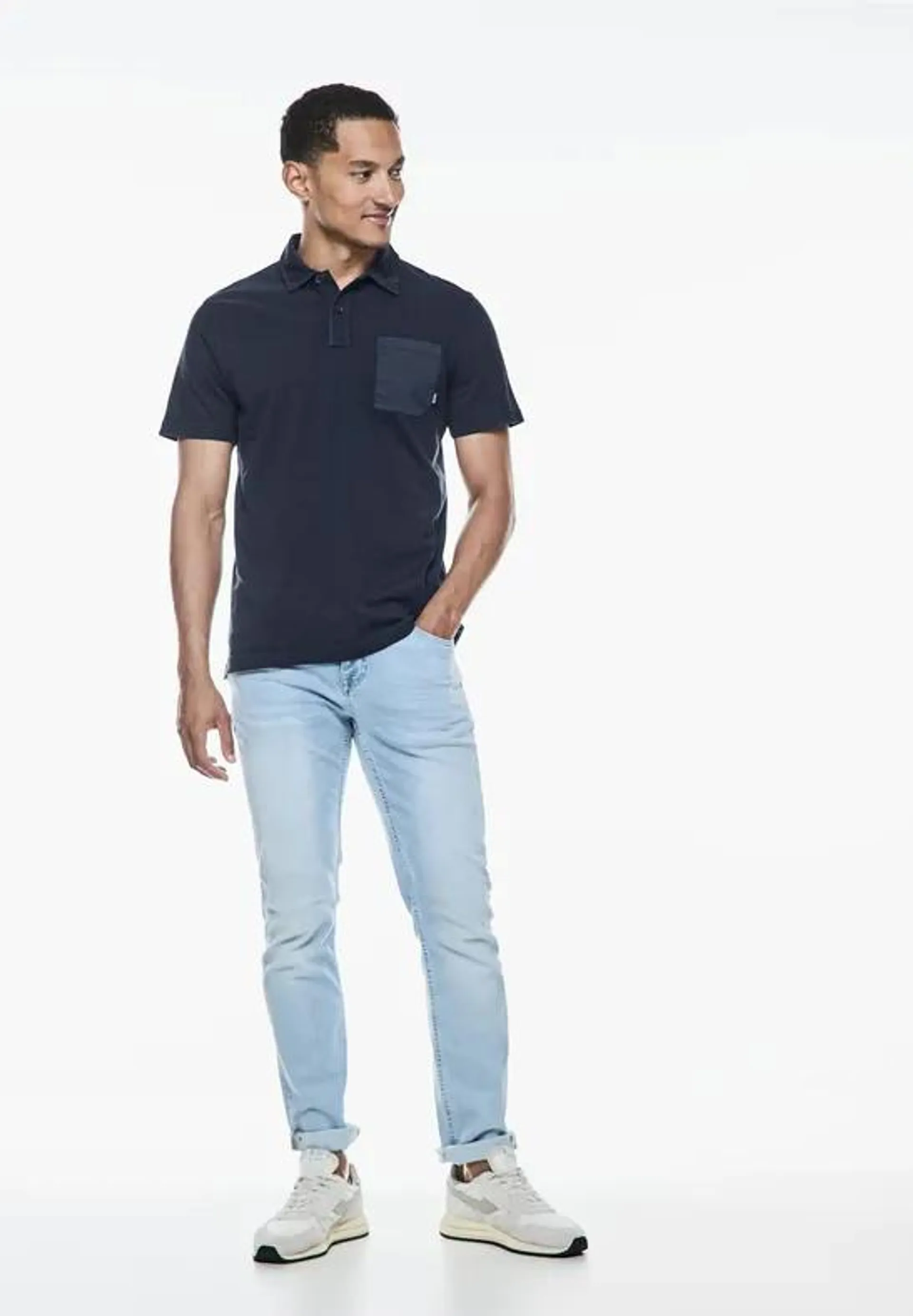 Garmend Dye Slub Poloshirt