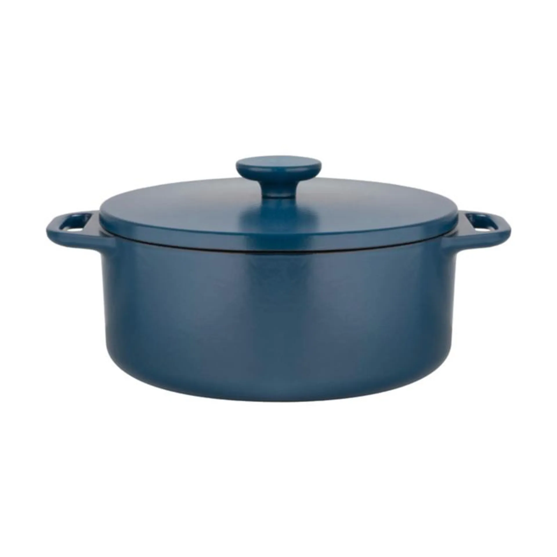 Hugo Kennis braadpan met deksel - gietijzer - blauw/zwart - ø24 cm