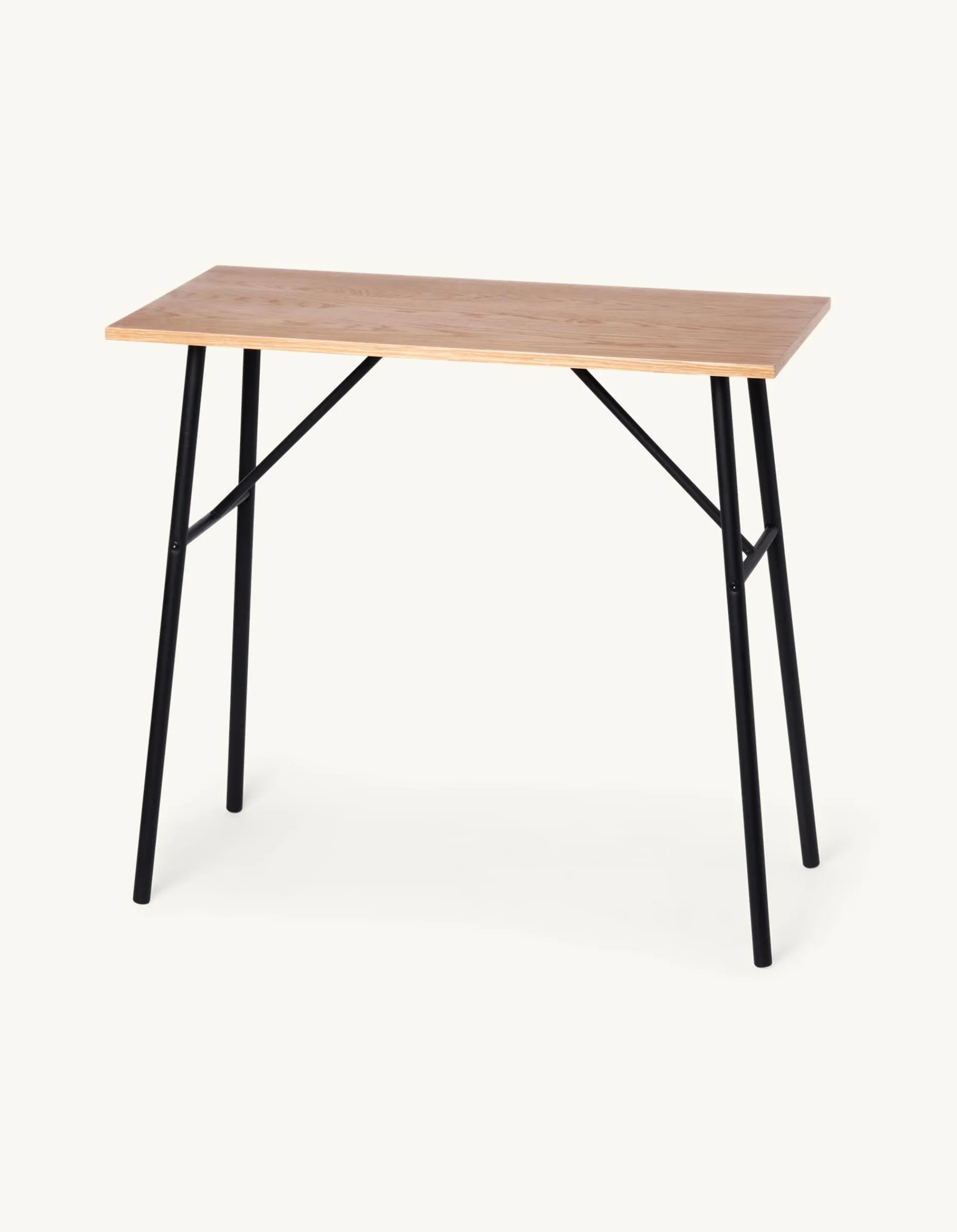 IJzer/MDF/eikenfineer. 80 x 40 x 75 cm.