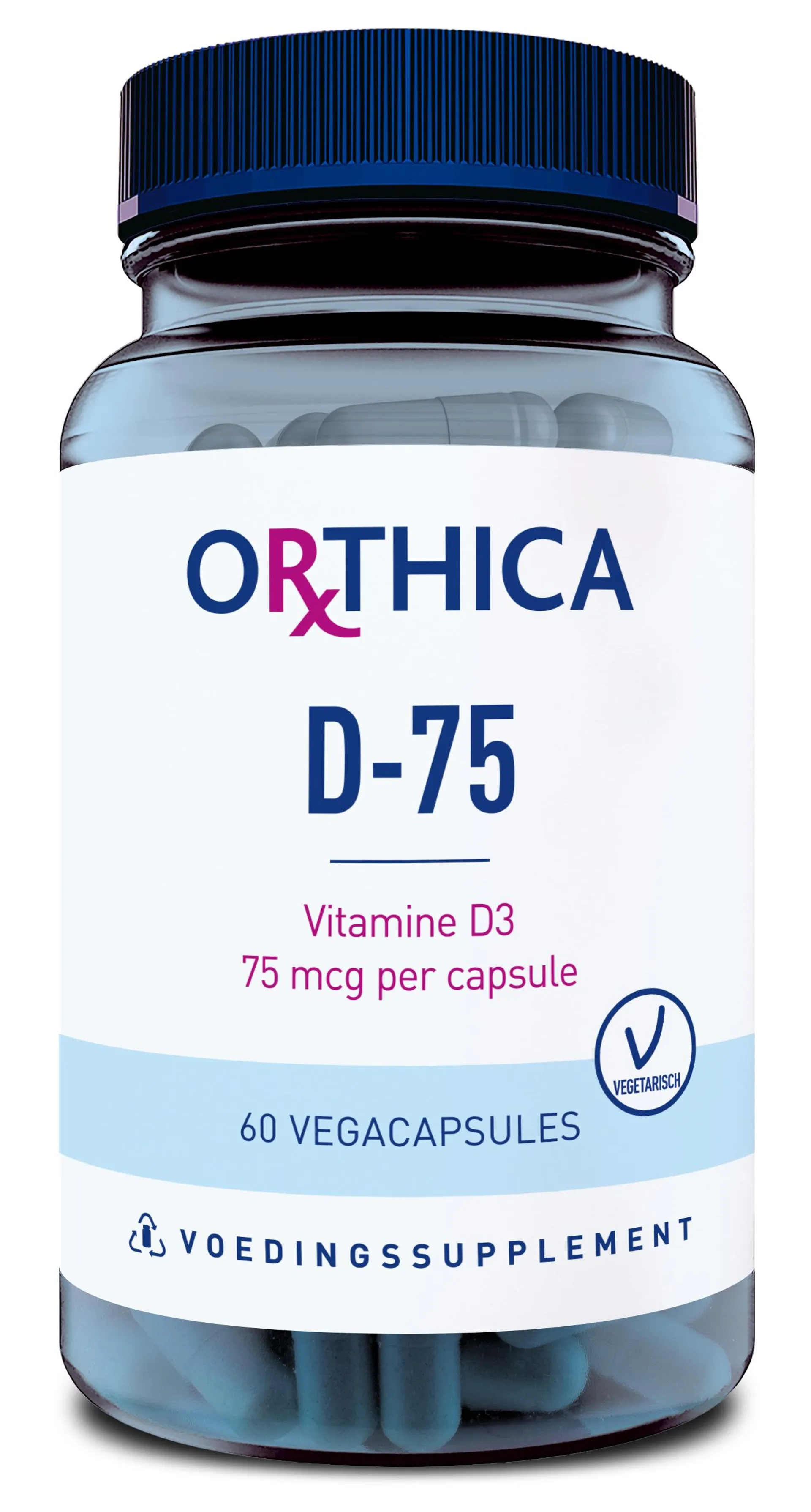 Orthica Vitamine D-75 60 vegetarische capsules