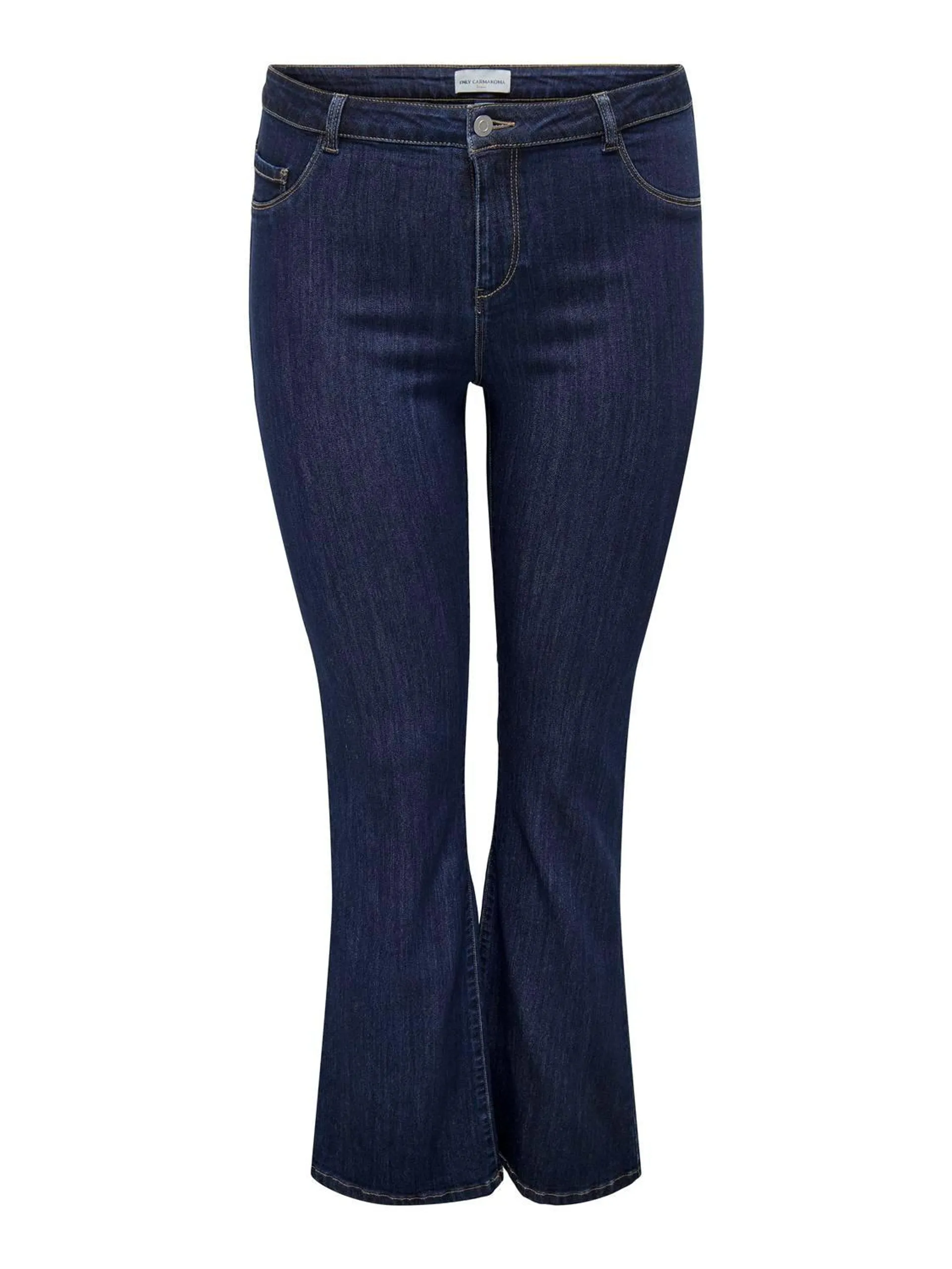 CARThunder Mid Waist Flared Jeans