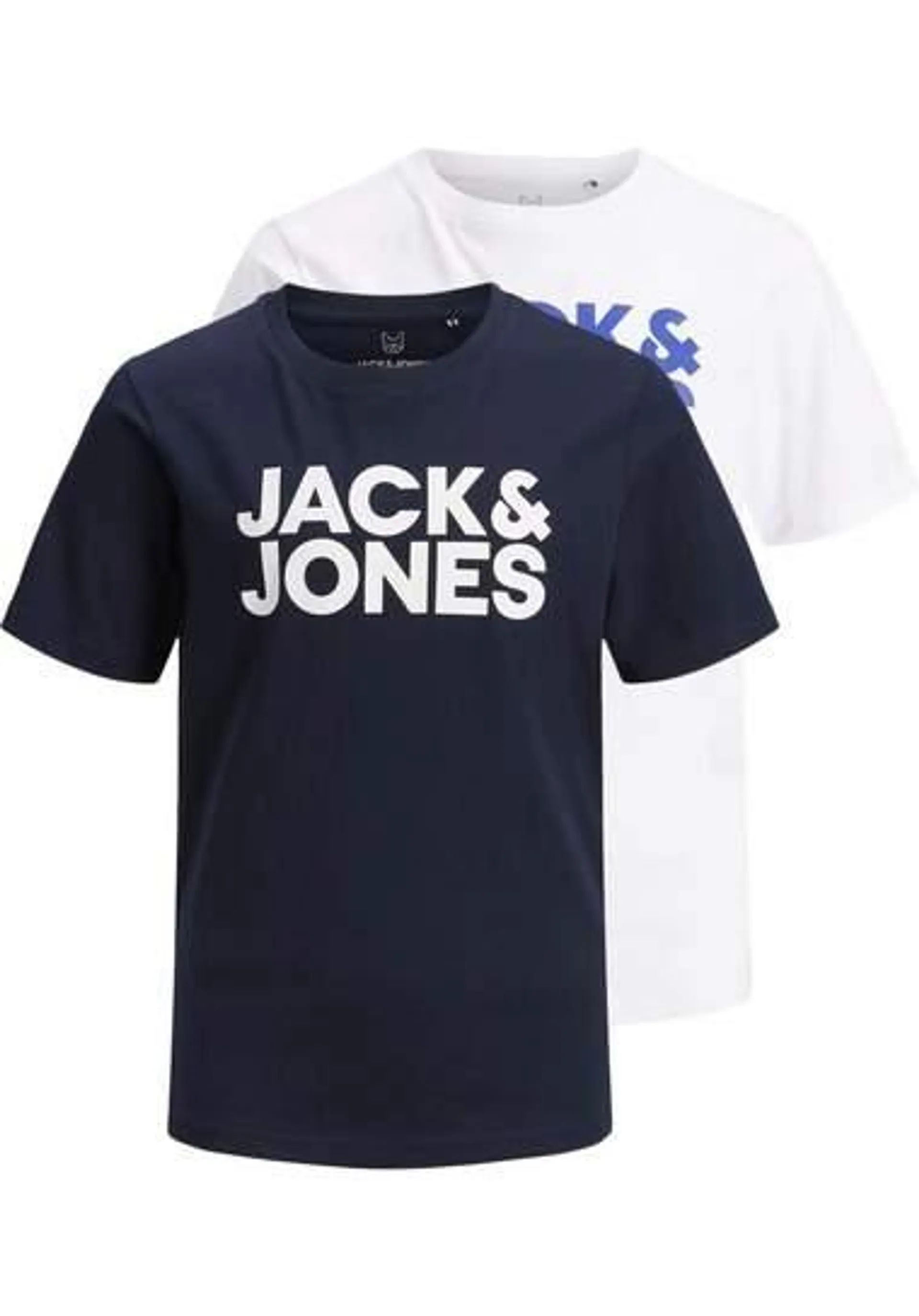 Jack & Jones Junior Shirt met ronde hals JJECORP LOGO TEE SS CREW NE 2PK NOOS JNR (set, 2-delig)