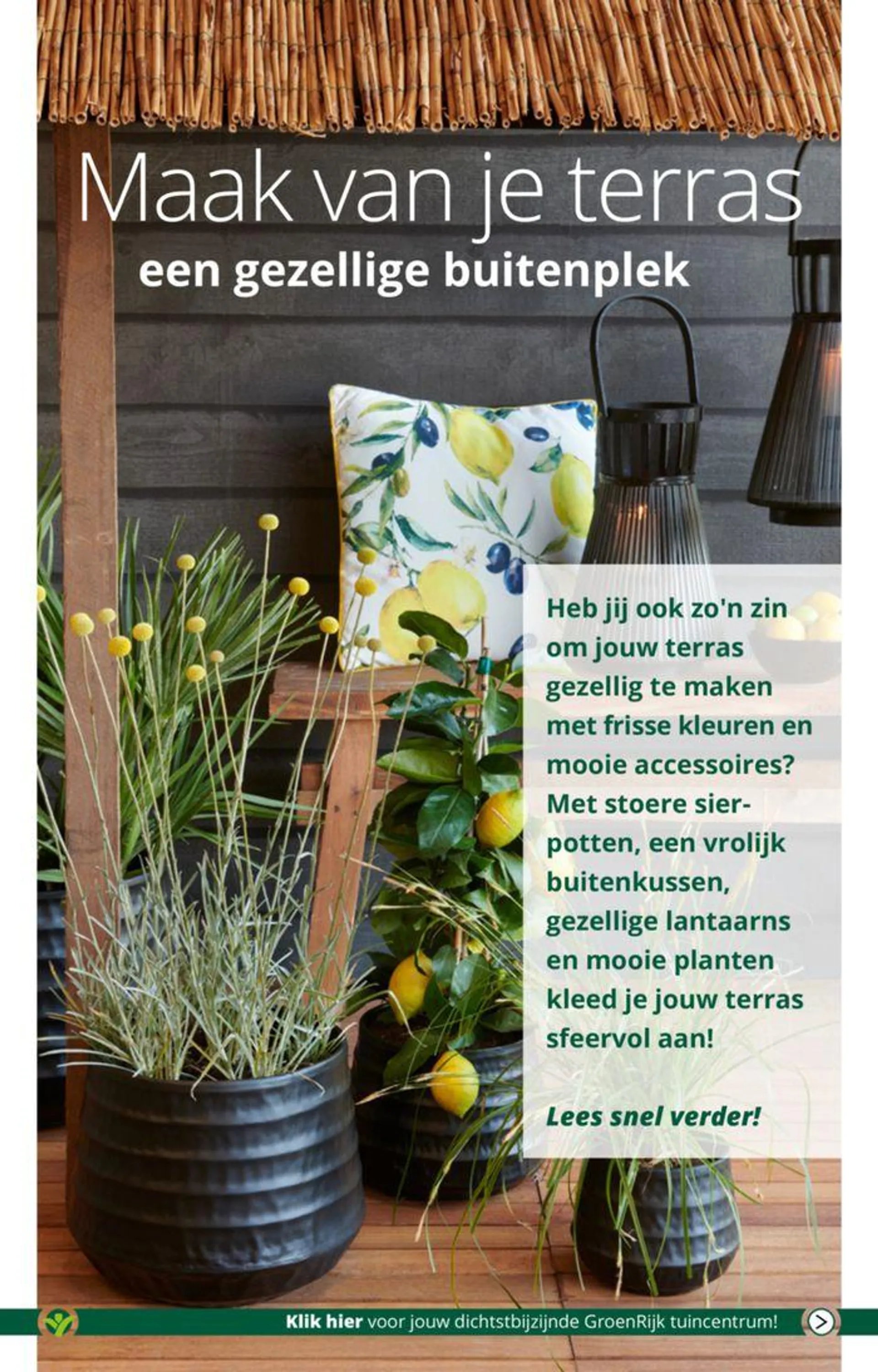 Genieten van groen op het terras van 1 mei tot 15 mei 2024 - Folder pagina 12