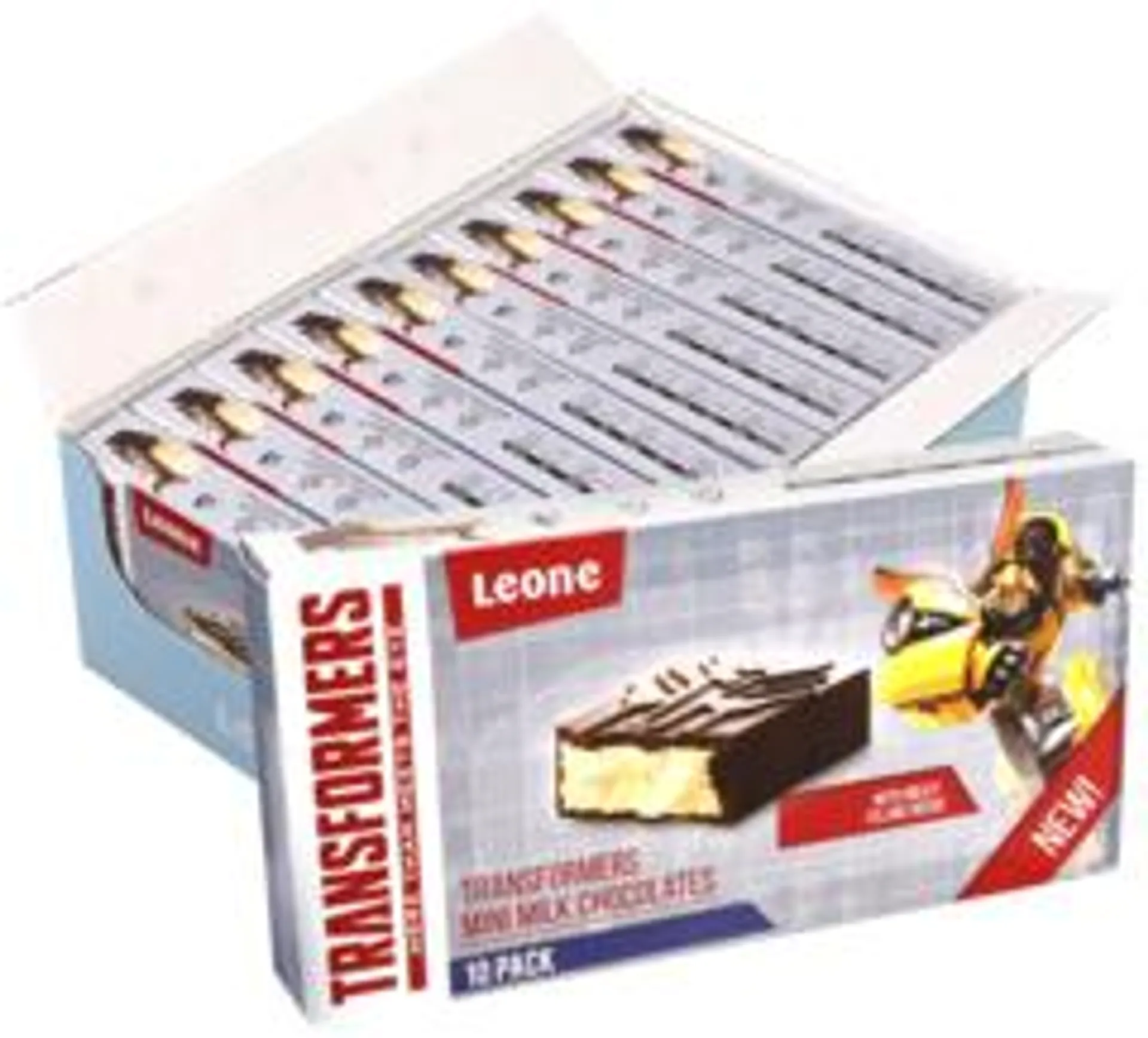 10 pakken Transformers Gevulde Melk Chocolade 100g