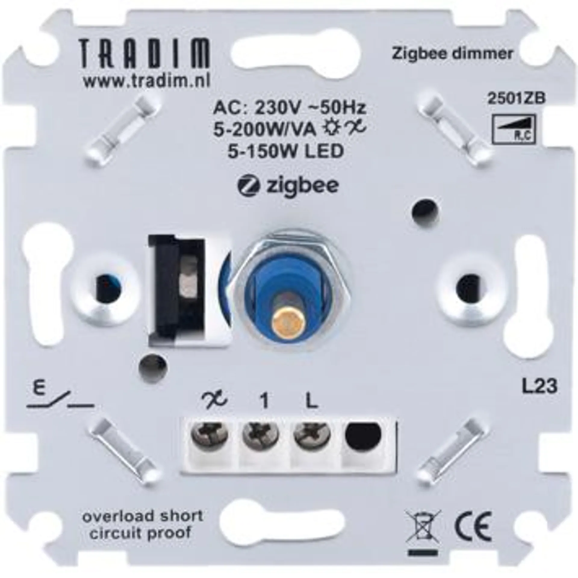 Tradim LED Smart muurdimmer Zigbee 5-200W