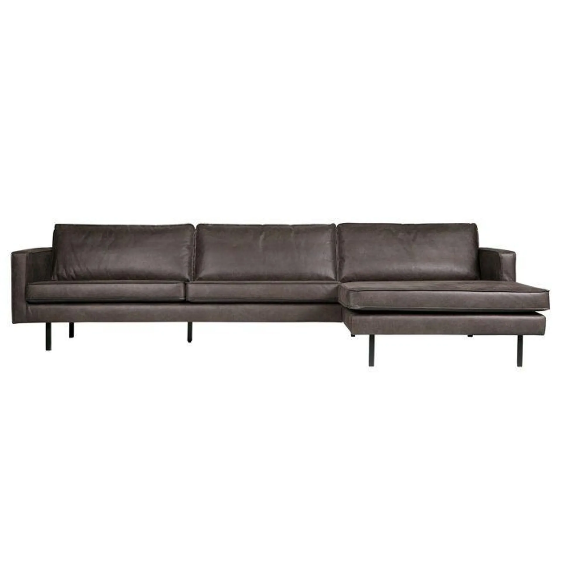 Bank Rodeo Chaise Longue Rechts Zwart