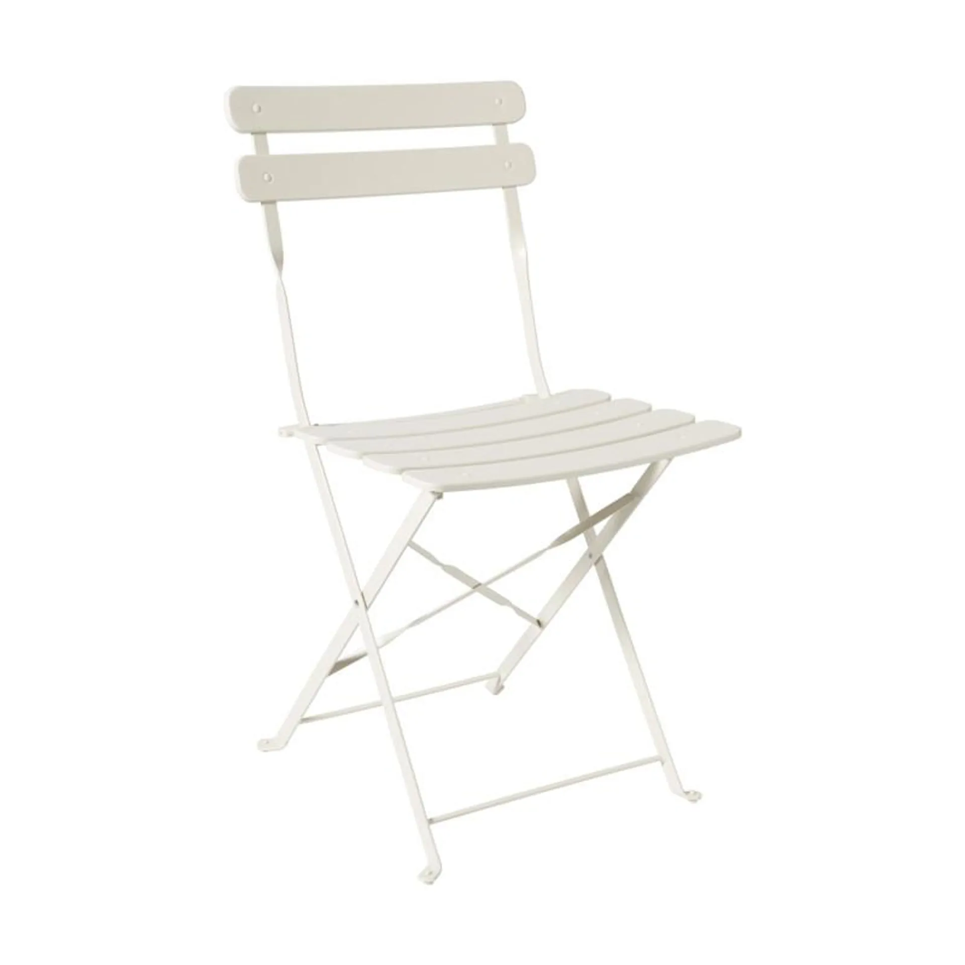 Inklapbare bistrostoel Corfu - beige - 82x46.5x42 cm