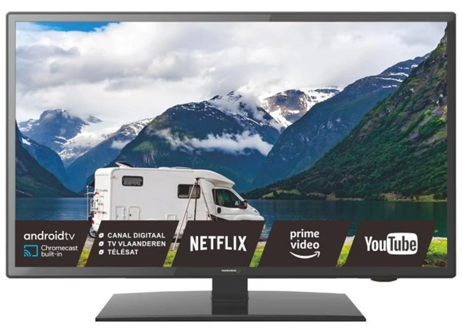 Travel Vision Smart LED TV met triple tuner en Chromecast - 19 inch