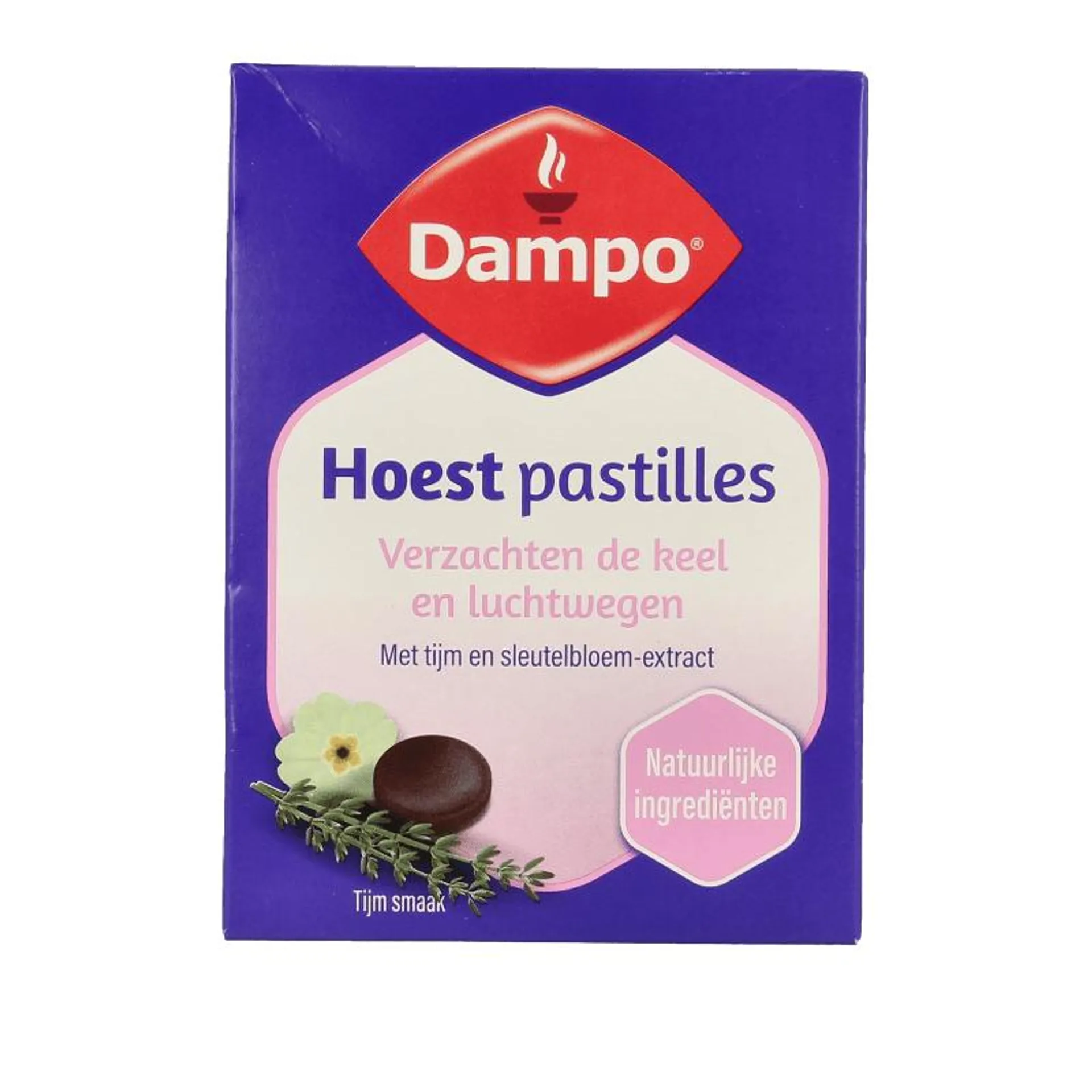 Dampo Hoestpastilles thijm/sleutelbloem 24 pastilles