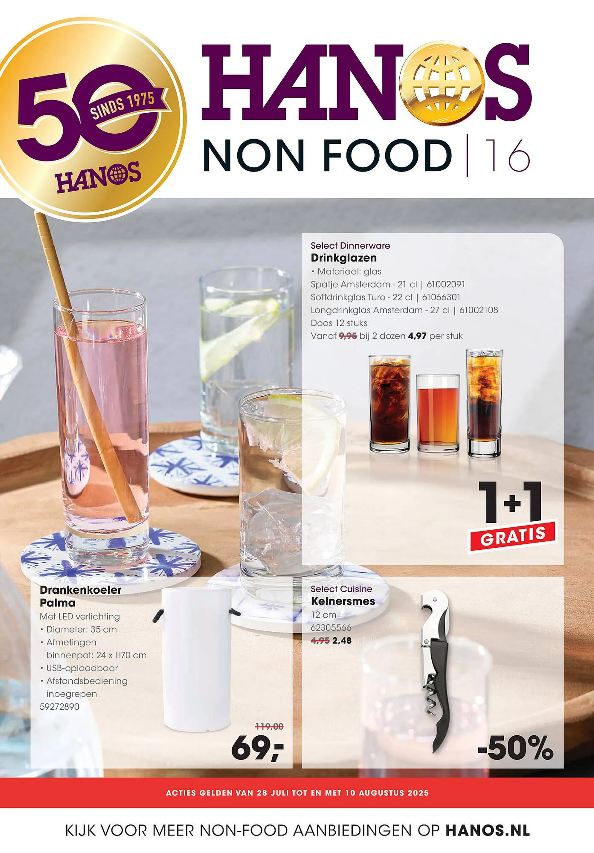 HANOS folder van 28 juli tot 10 augustus 2025 - Folder pagina 1
