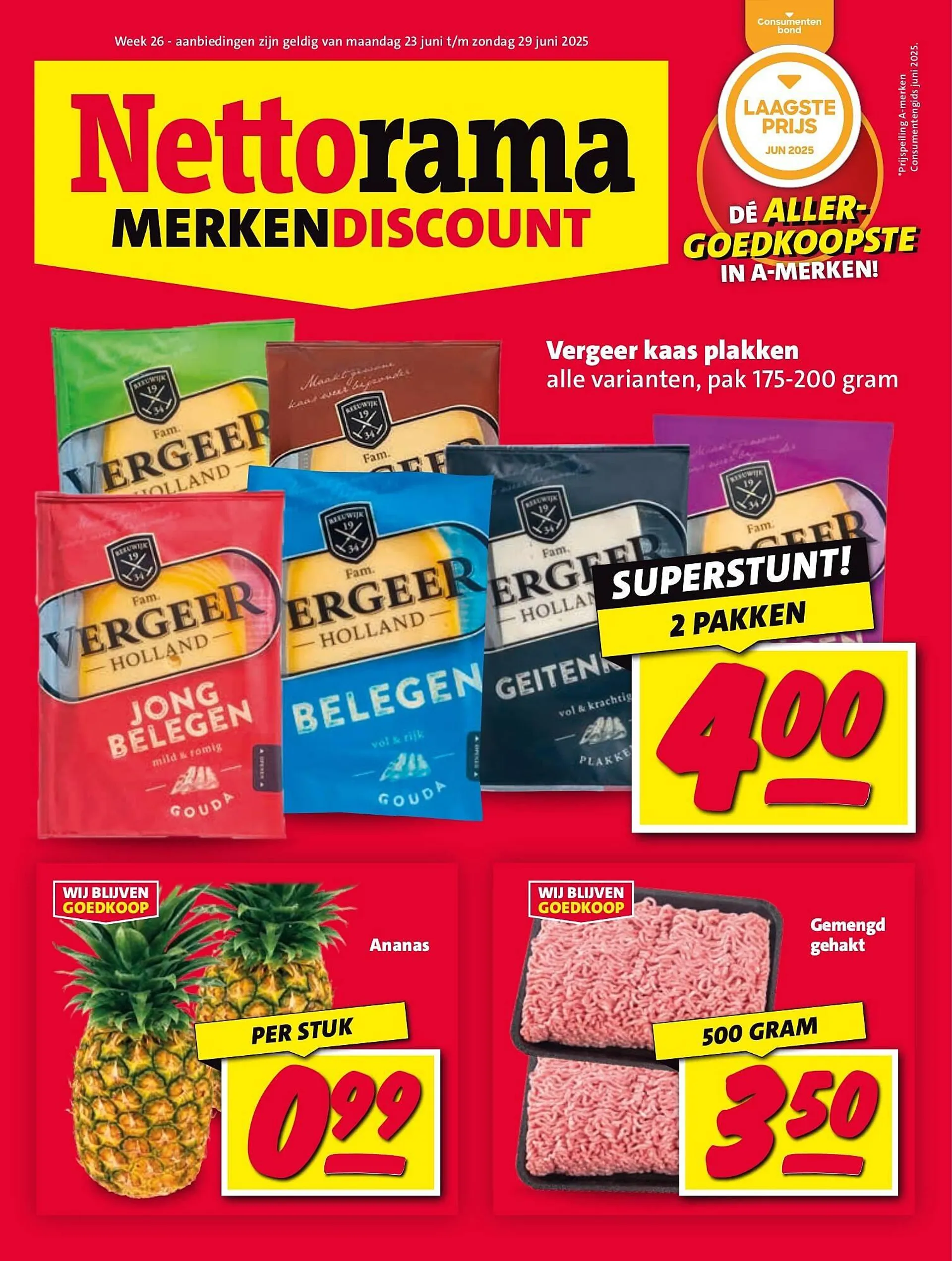 Nettorama folder van 23 juni tot 29 juni 2025 - Folder pagina 1