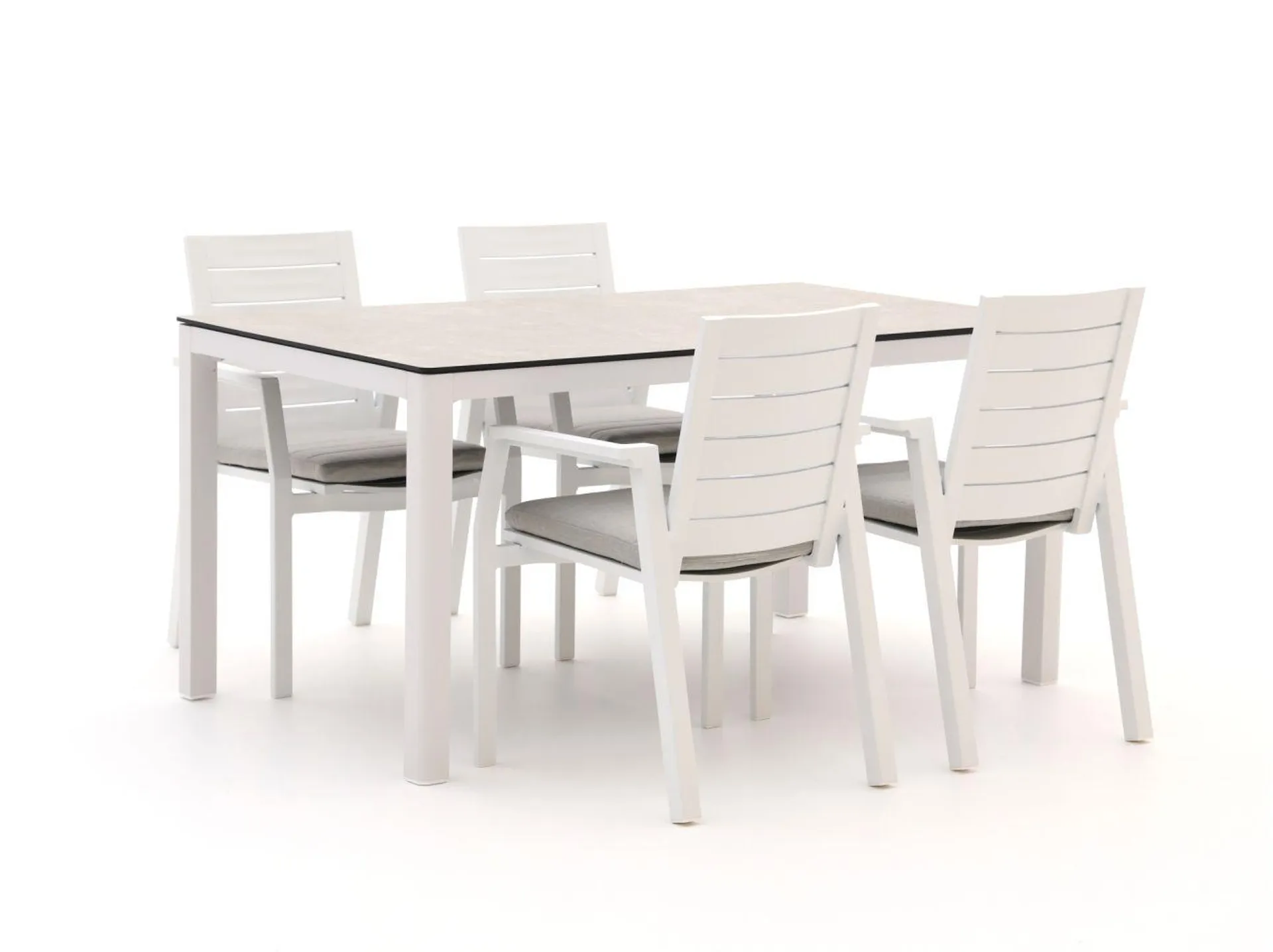 Bellagio Leggo/La Fonte 160cm dining tuinset 5-delig stapelbaar