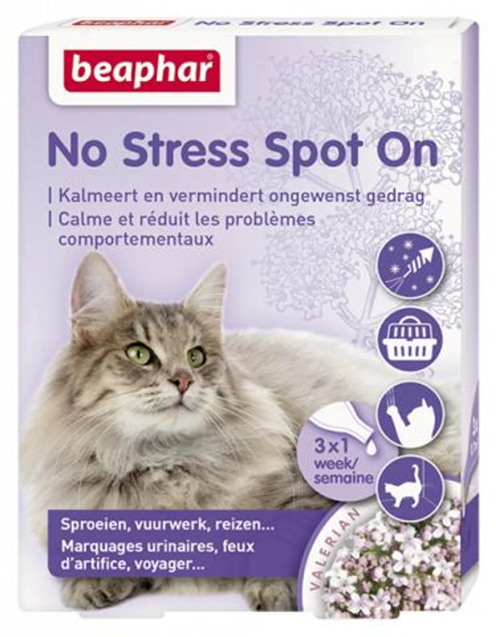 Beaphar No Stress Kat - Kalmeringsmiddel - 3 stuks