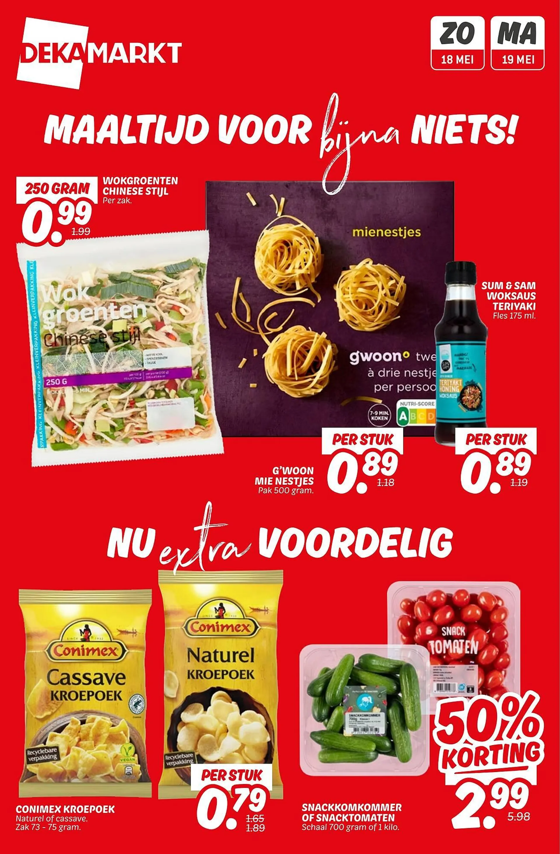 Dekamarkt folder - Nu of Nooit voordeel - 1
