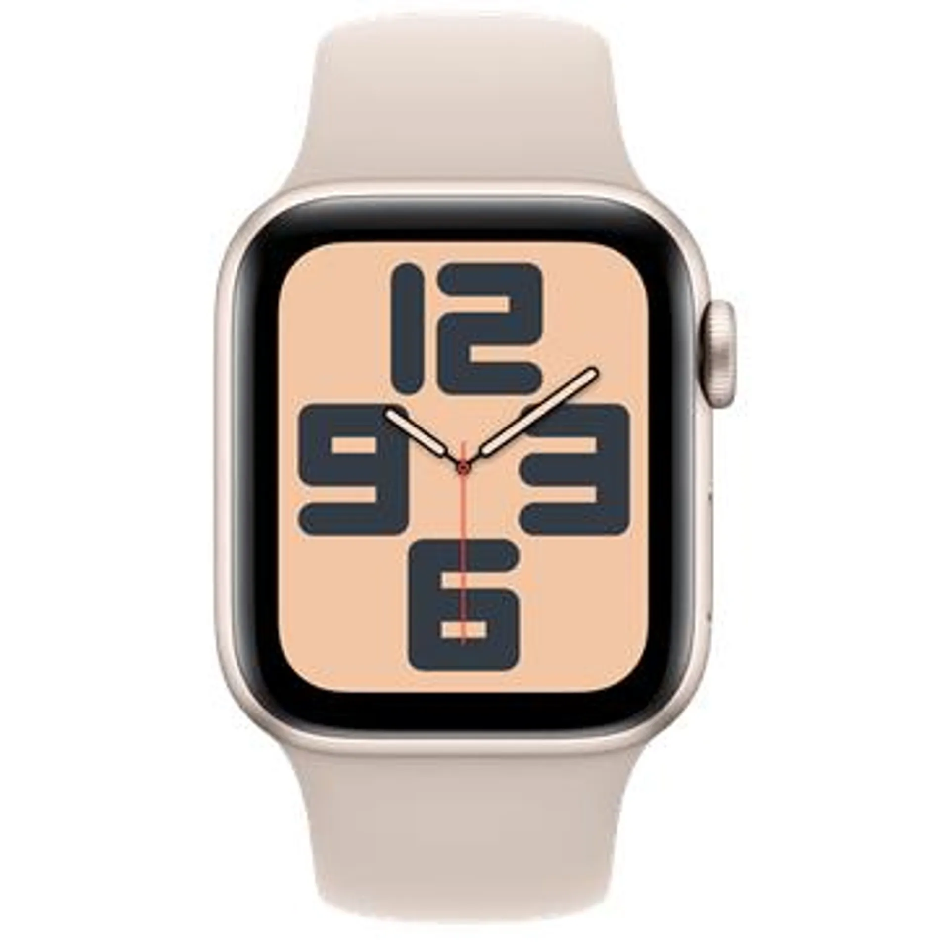 Apple Watch SE 2023 40mm Goud (Beige Siliconenband S/M)