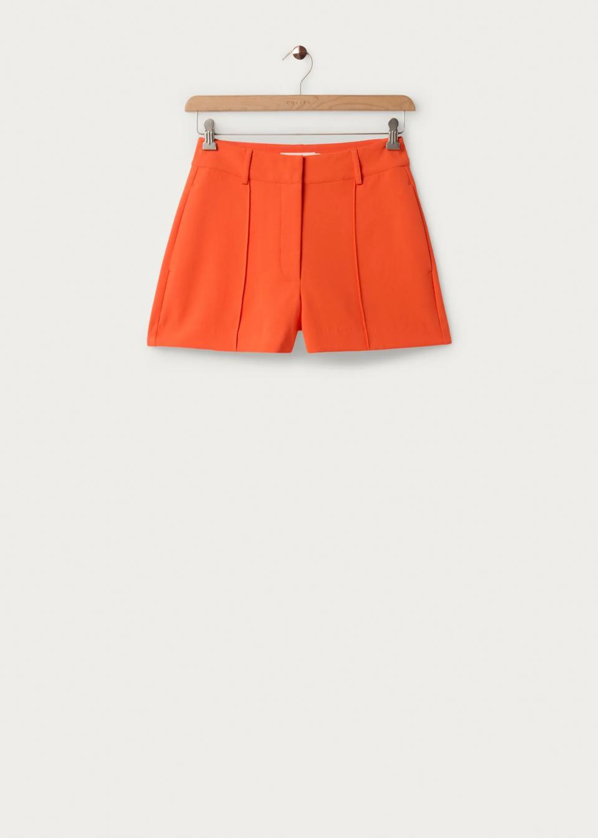 Crepe Pintuck Shorts