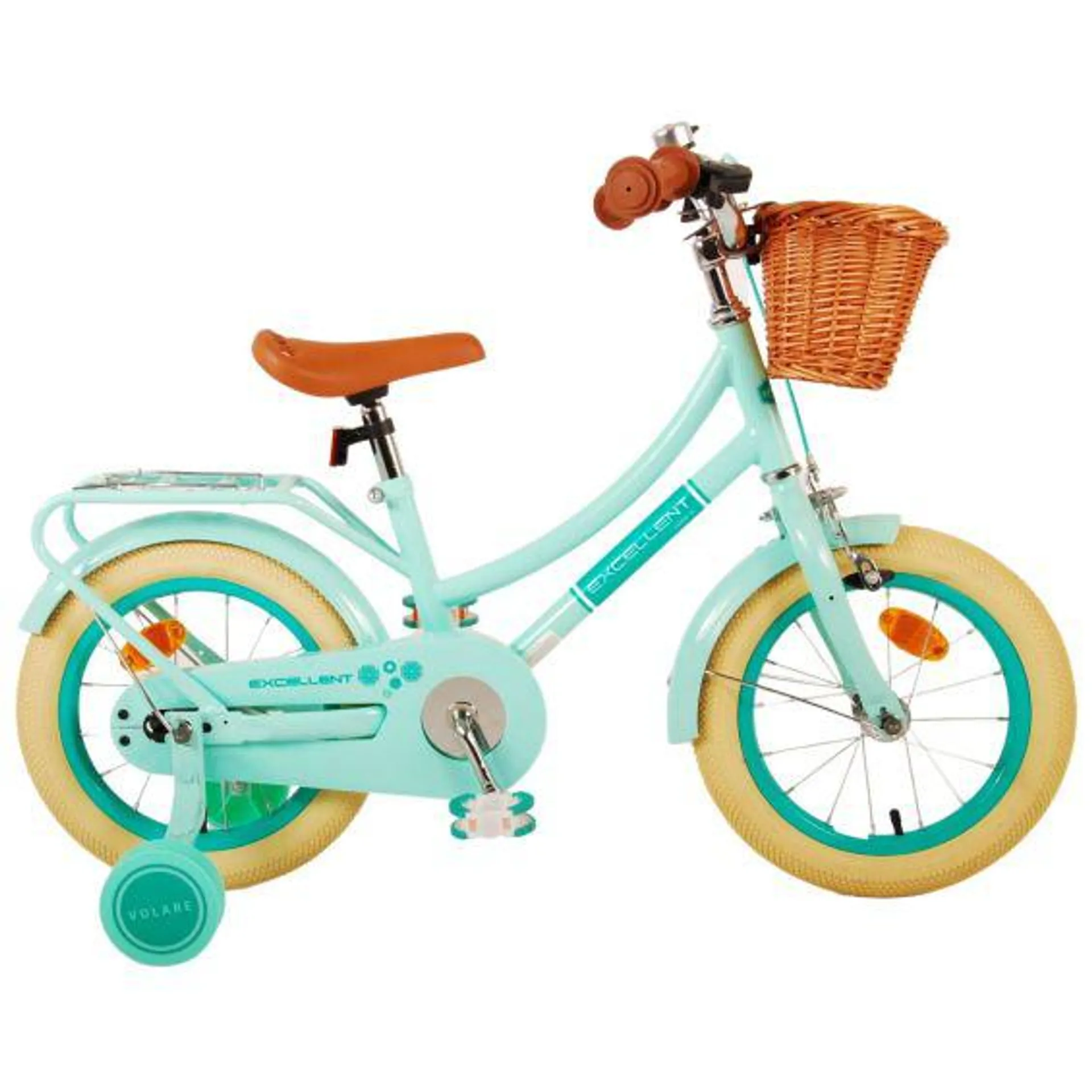 Volare Kinderfiets Excellent 14 inch Groen met mandje