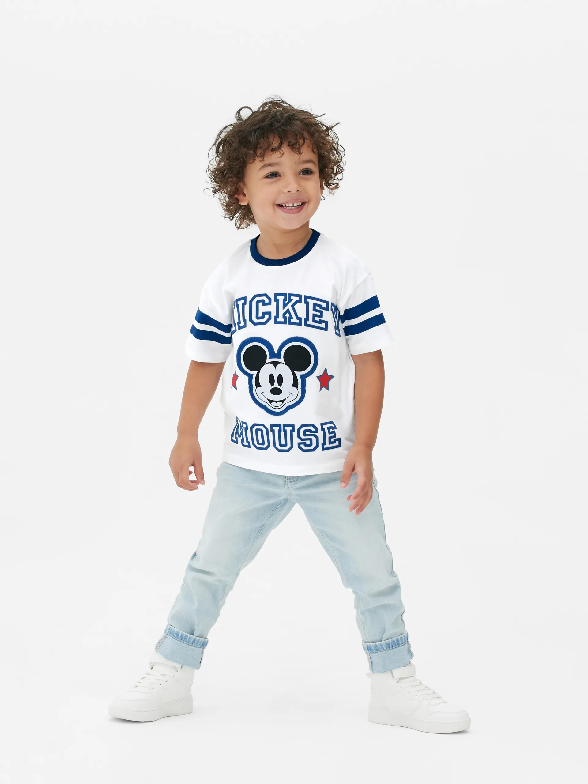 Camiseta con ribete de Mickey Mouse de Disney