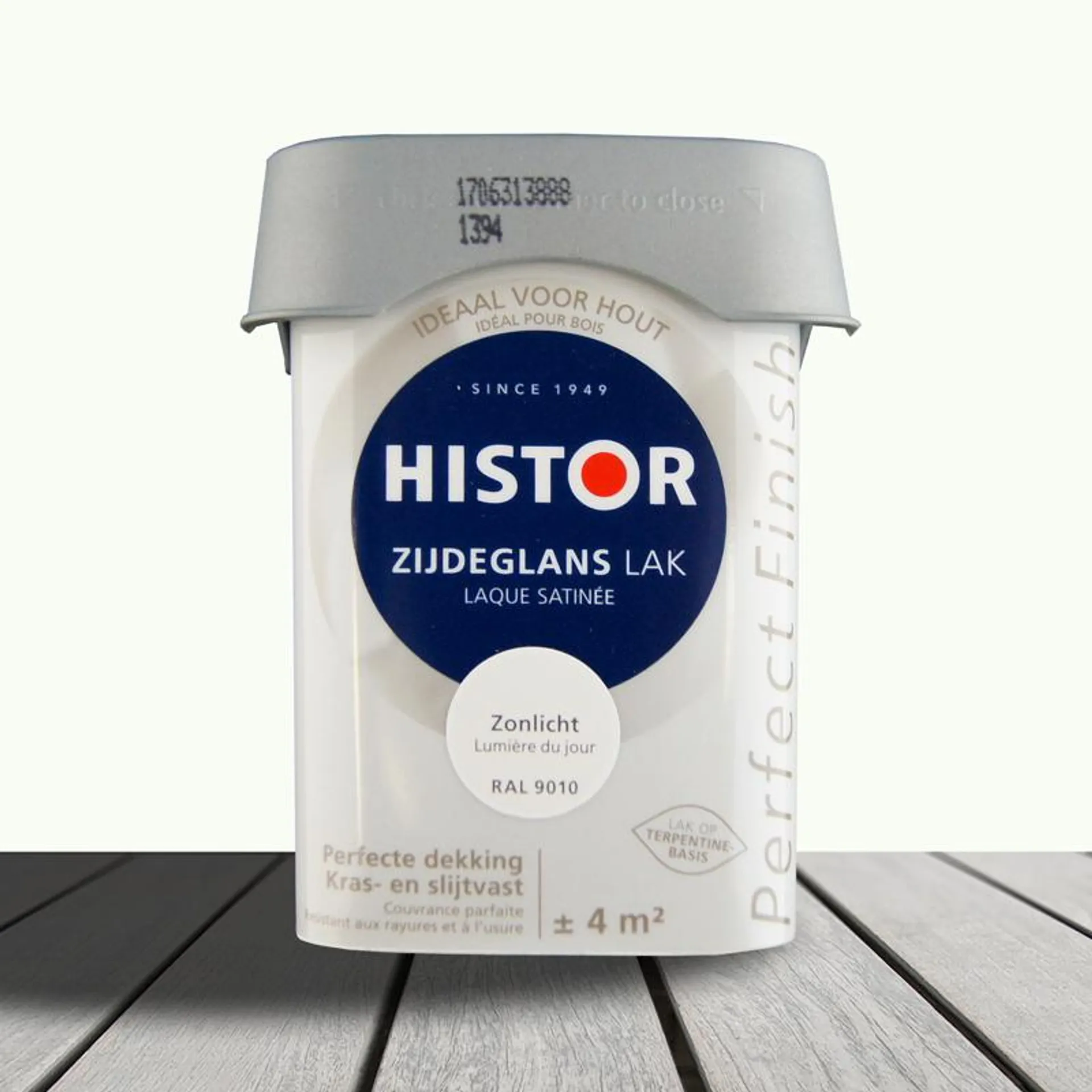 Histor Perfect Finish Zijdeglans Lak Zonlicht (Ral 9010)