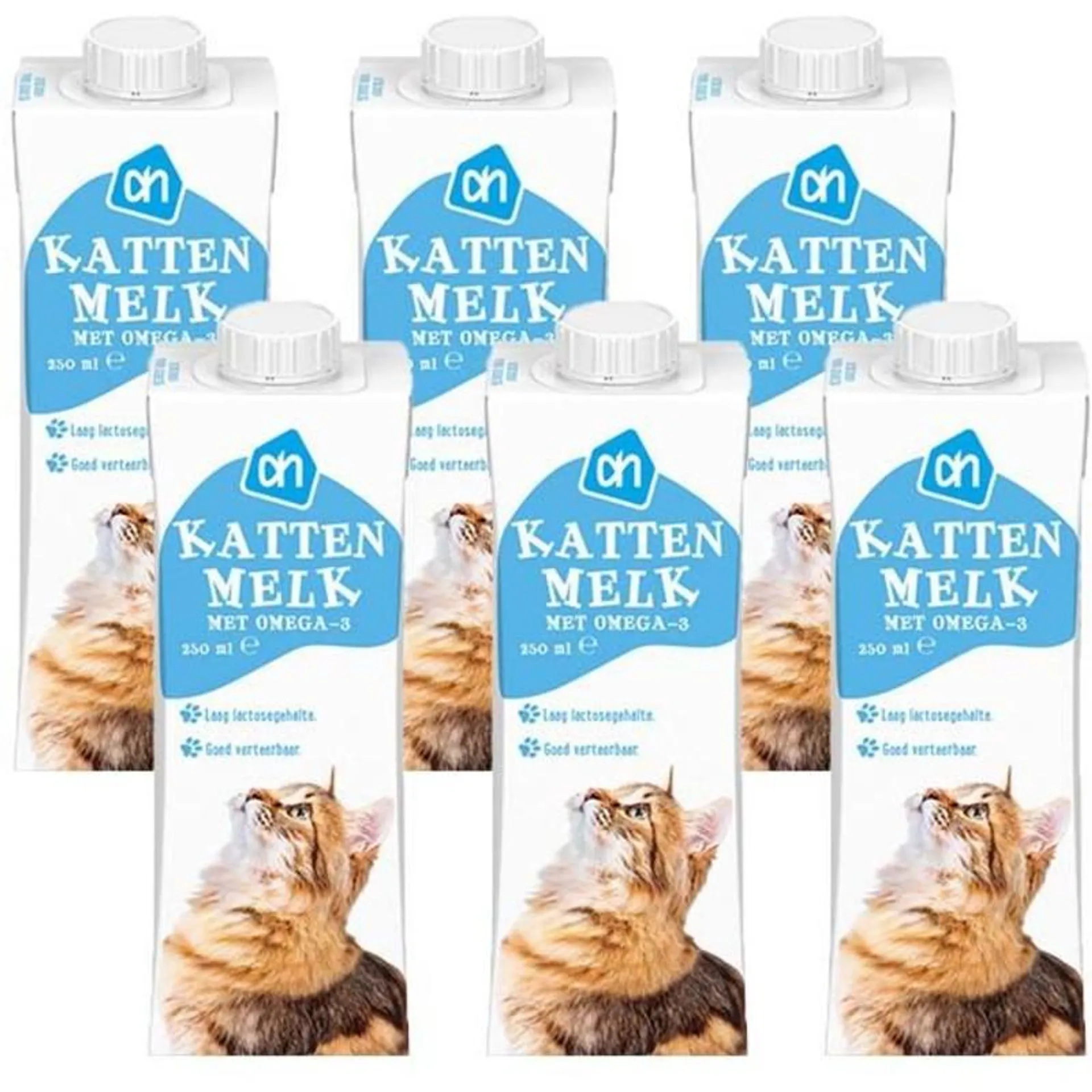 AH Kattenmelk met omega 3 6-pack