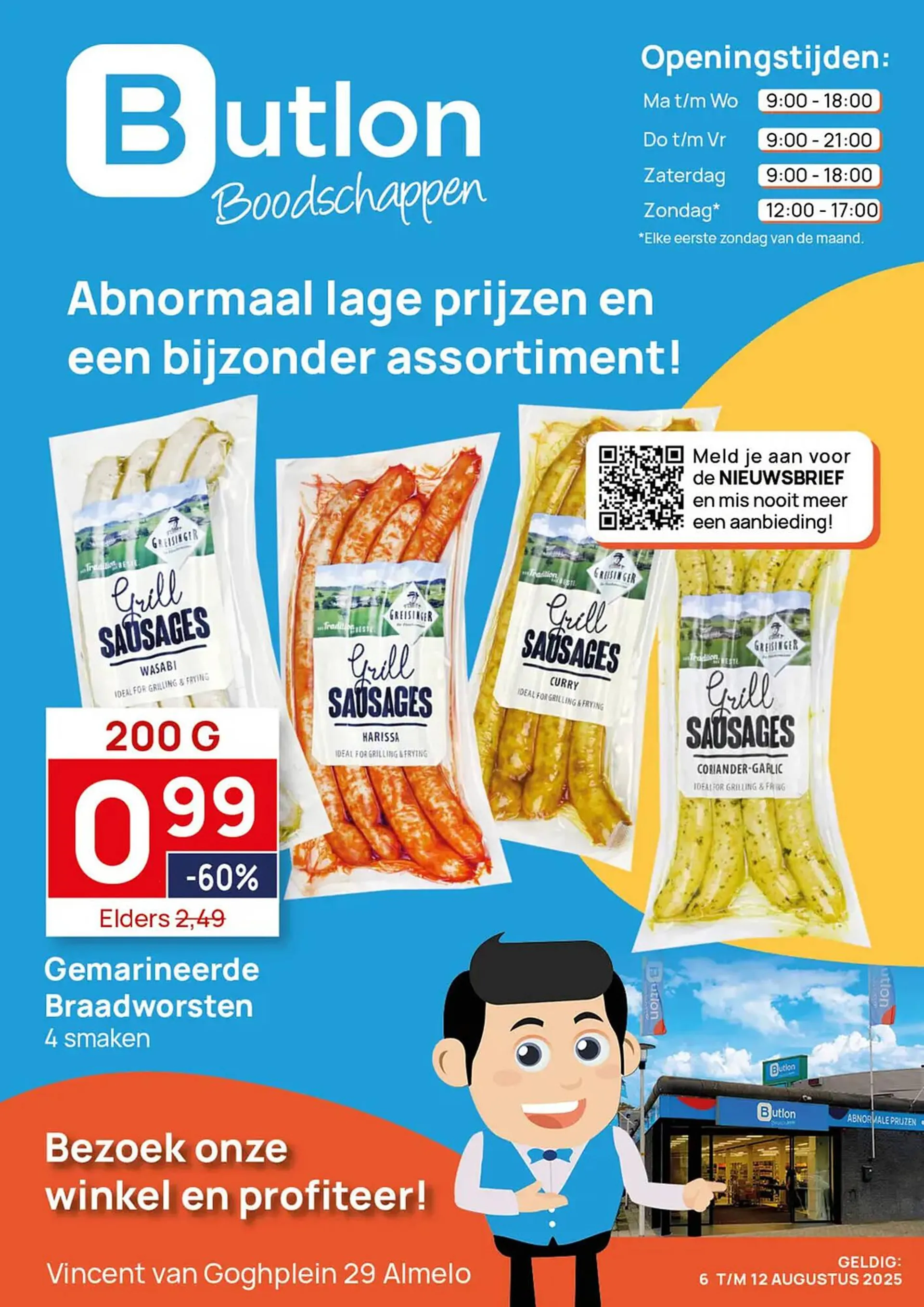 Butlon folder van 6 augustus tot 12 augustus 2025 - Folder pagina 1