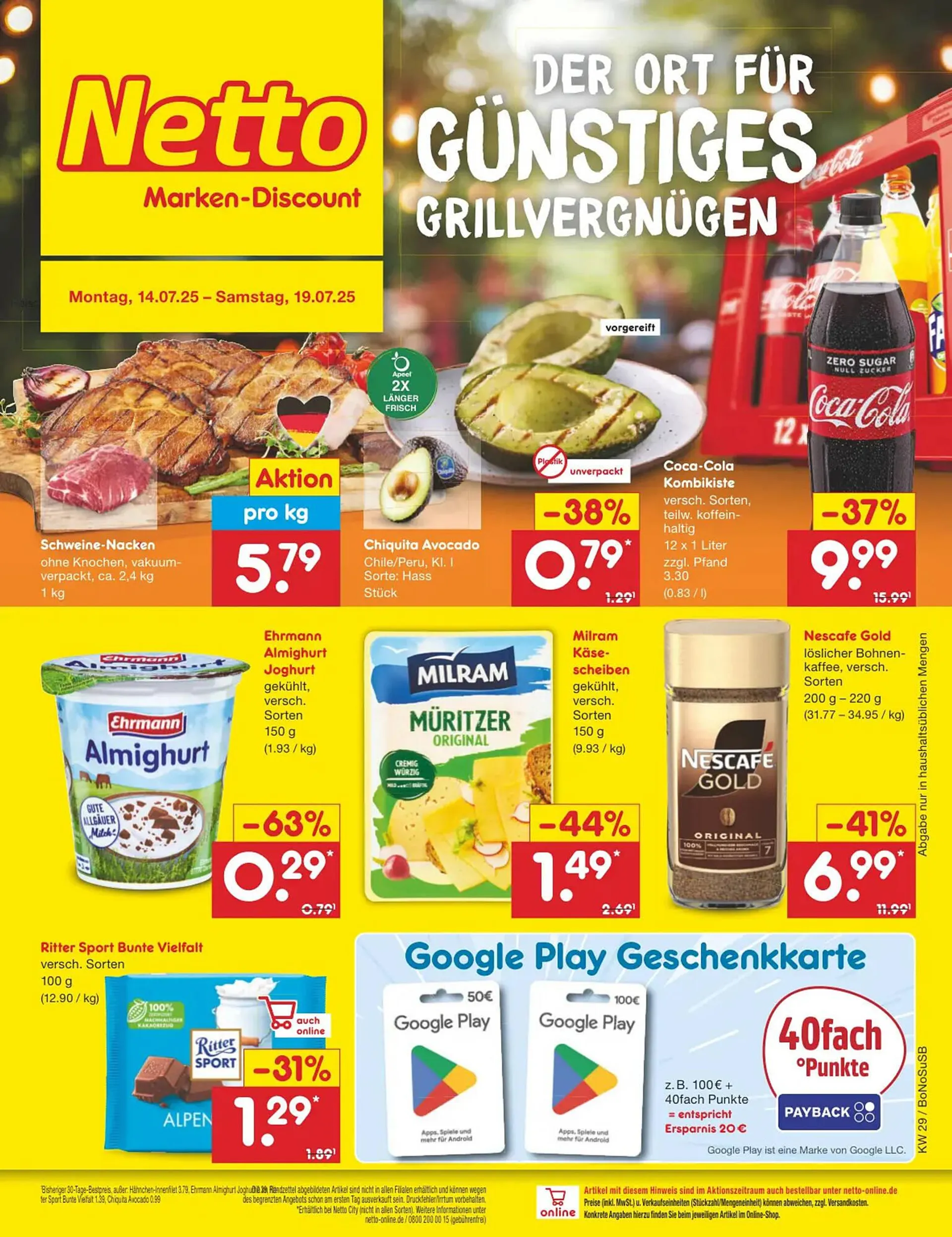 Netto Marken-Discount DE folder van 14 juli tot 19 juli 2025 - Folder pagina 1