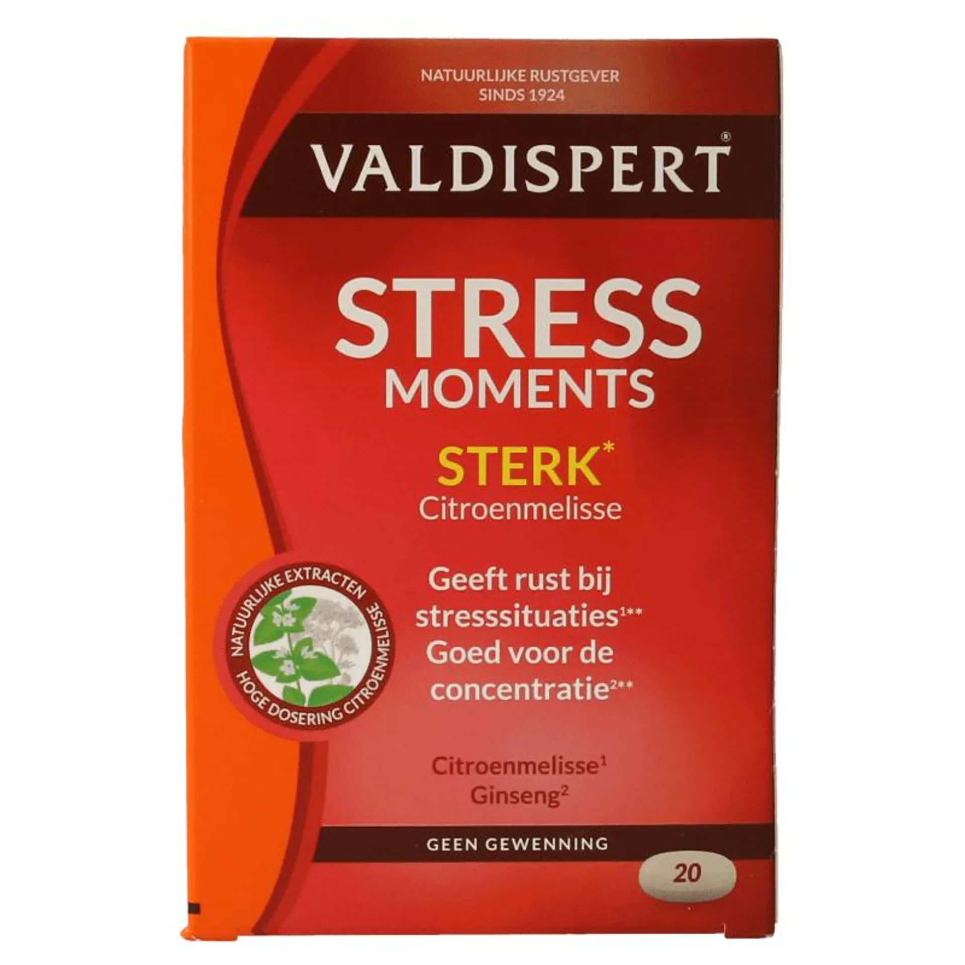 Valdispert Stress moments sterk 20 tabletten