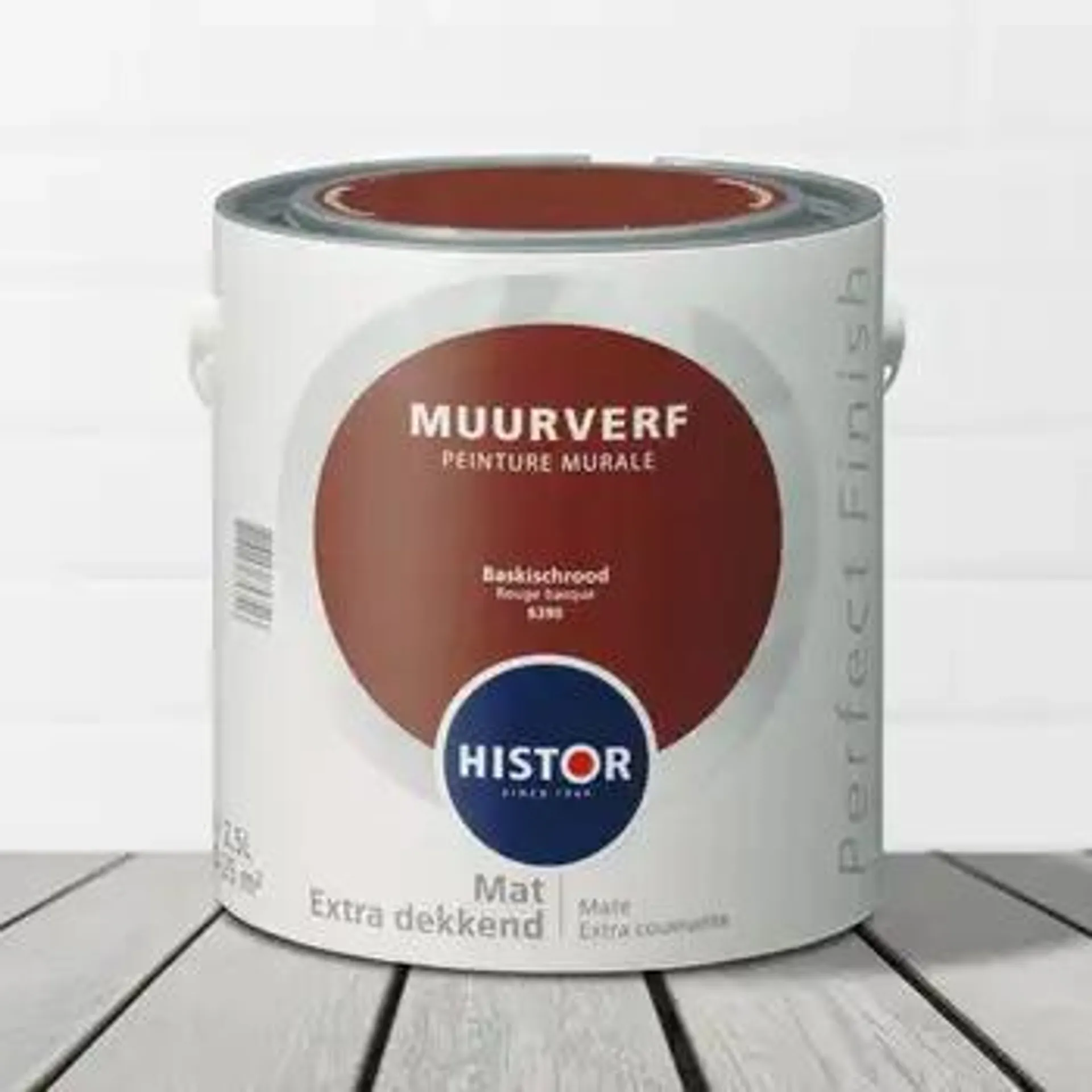 Histor Perfect Finish Muurverf Mat Baskischrood 6390