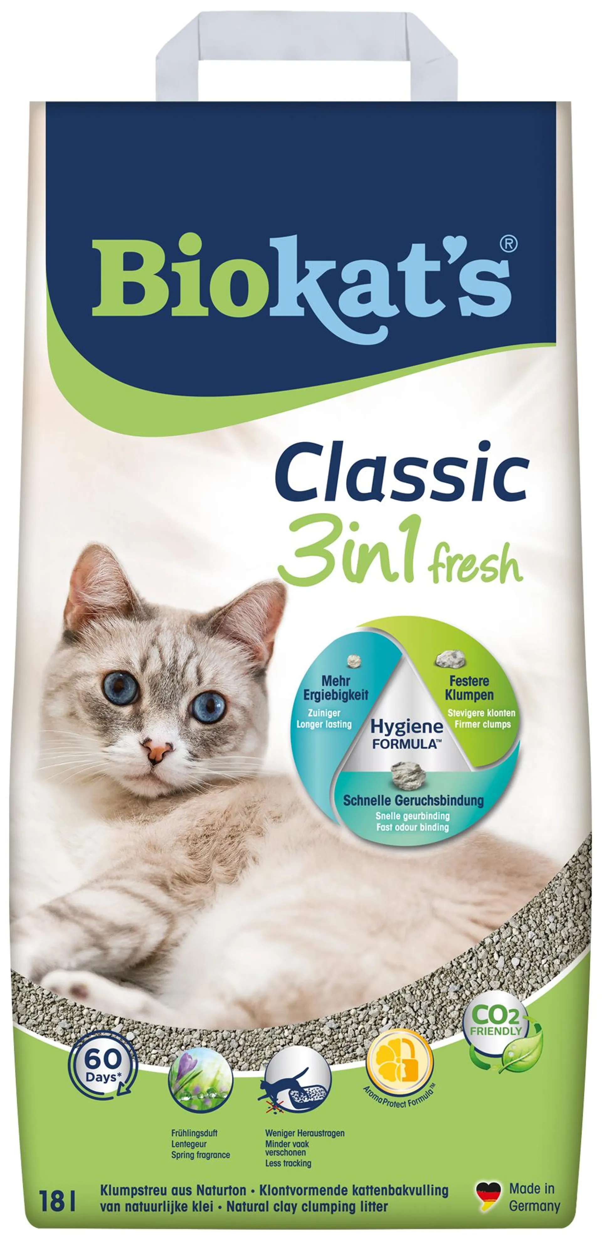 Biokat’s classic 3 in 1 fresh kattenbakkorrels