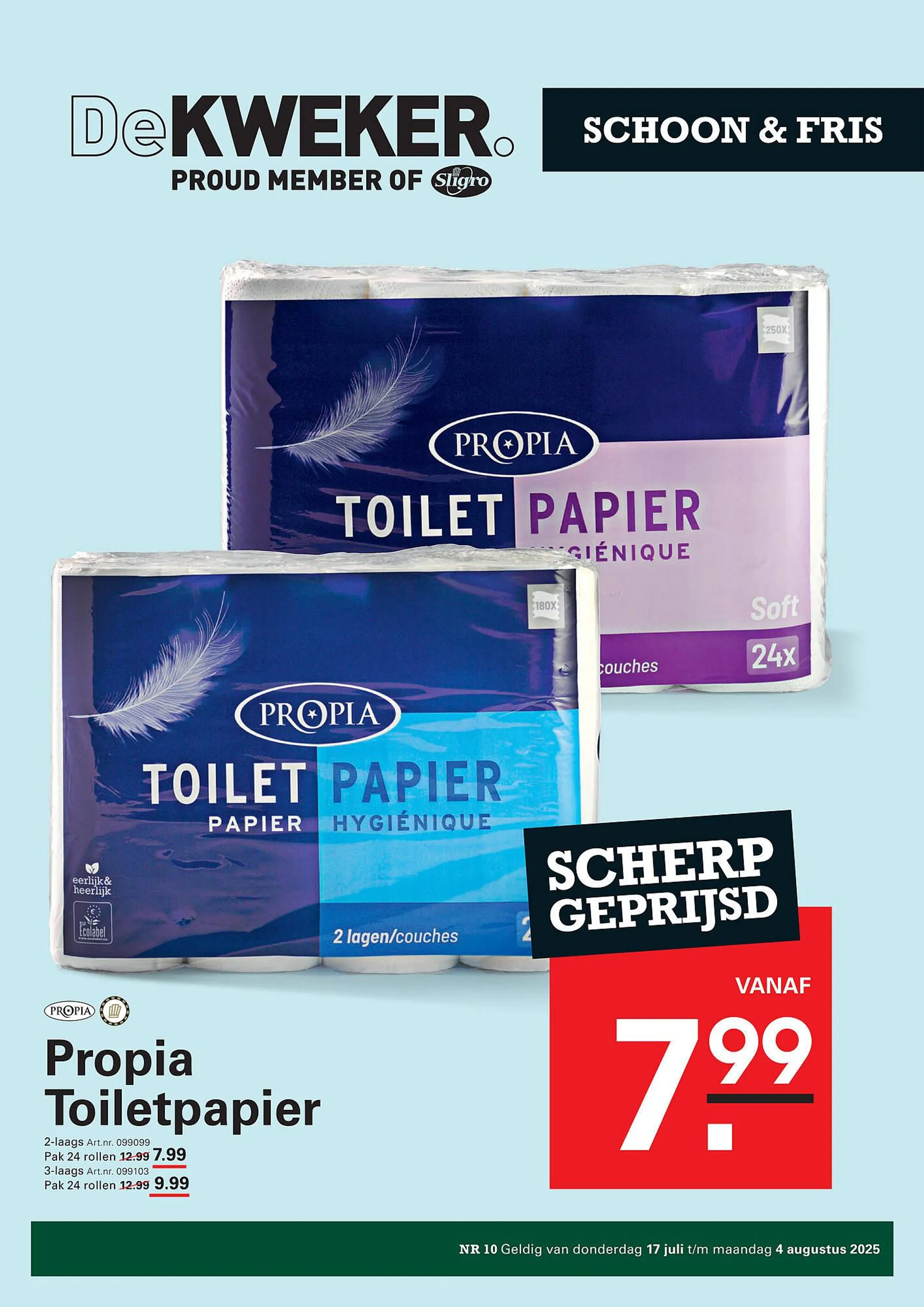 De Kweker folder van 17 juli tot 4 augustus 2025 - Folder pagina 1