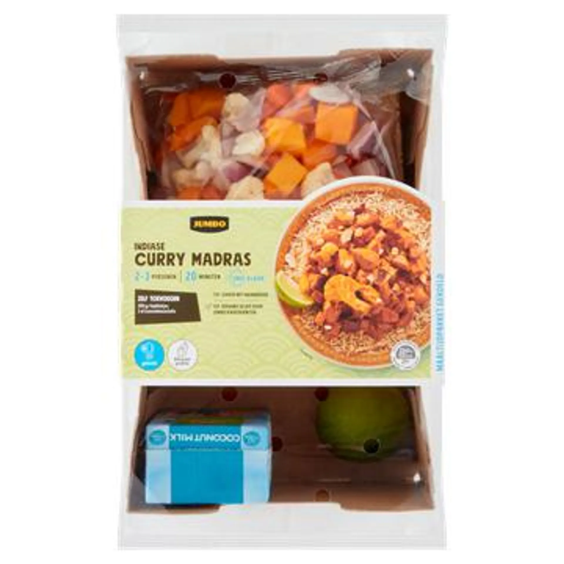 Jumbo Gesneden Maaltijdpakket Indiase Curry Madras 2-3 Personen