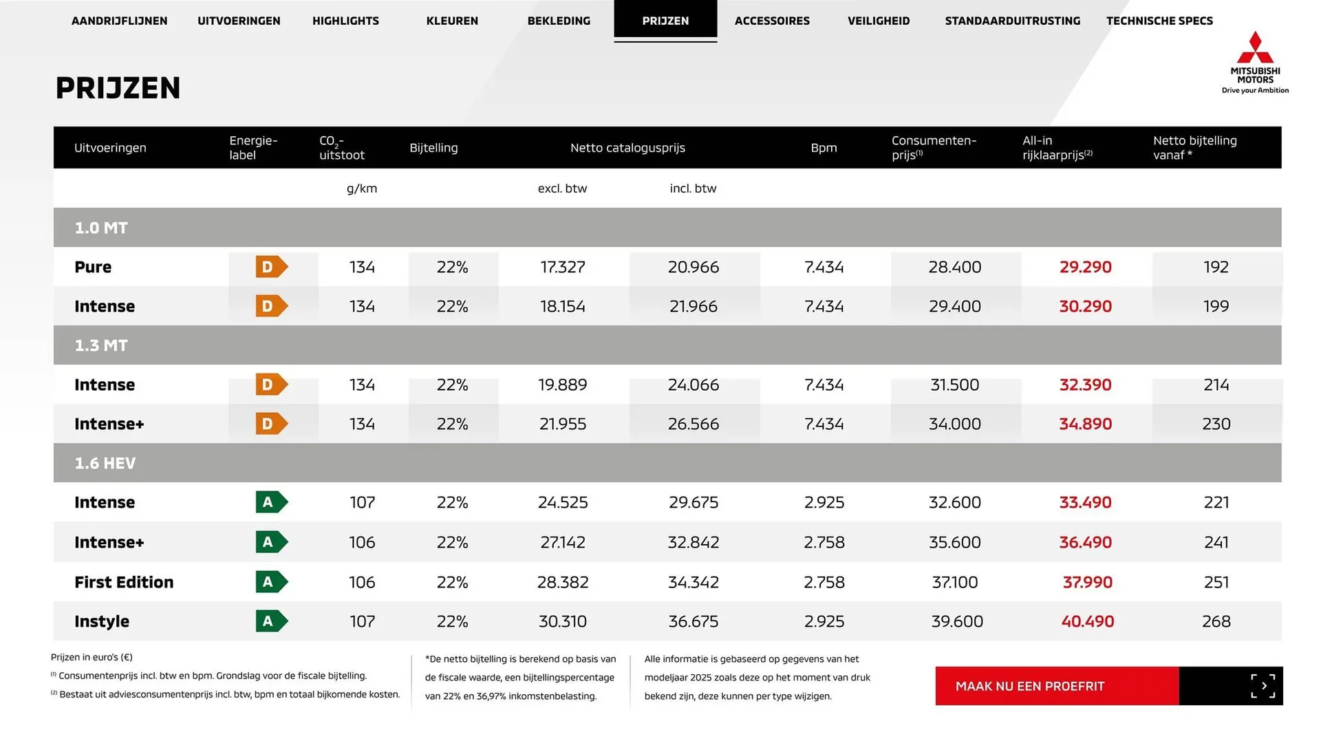 Mitsubishi folder van 29 juni tot 29 juni 2025 - Folder pagina 12