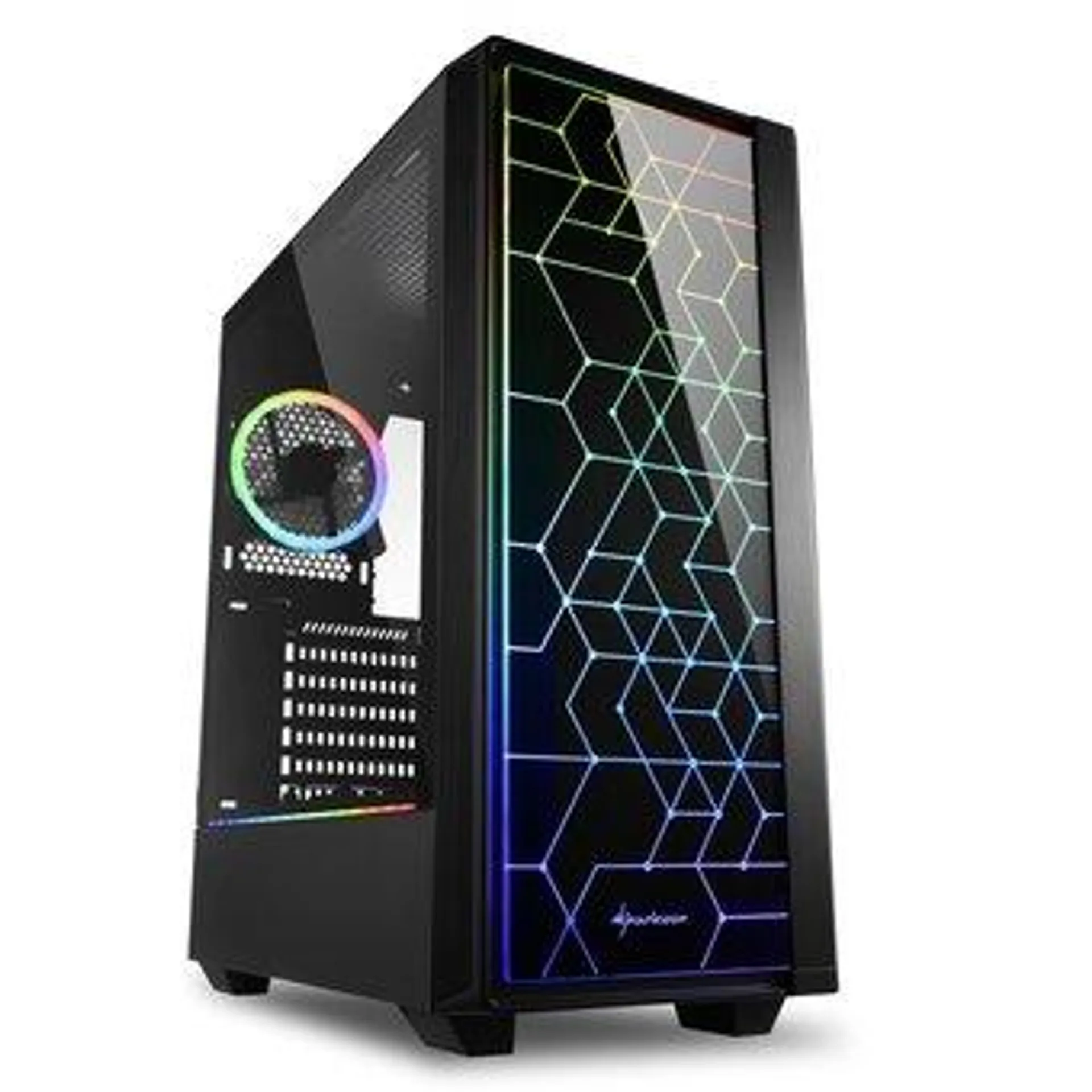 Sharkoon RGB LIT 100, ATX, Window