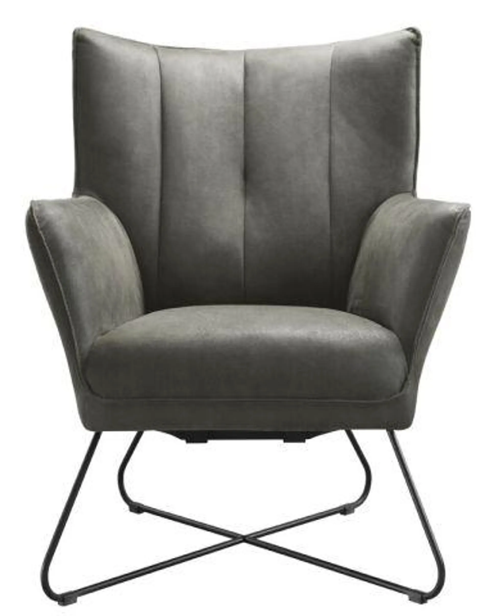 Fauteuil Moretto microleder graphite